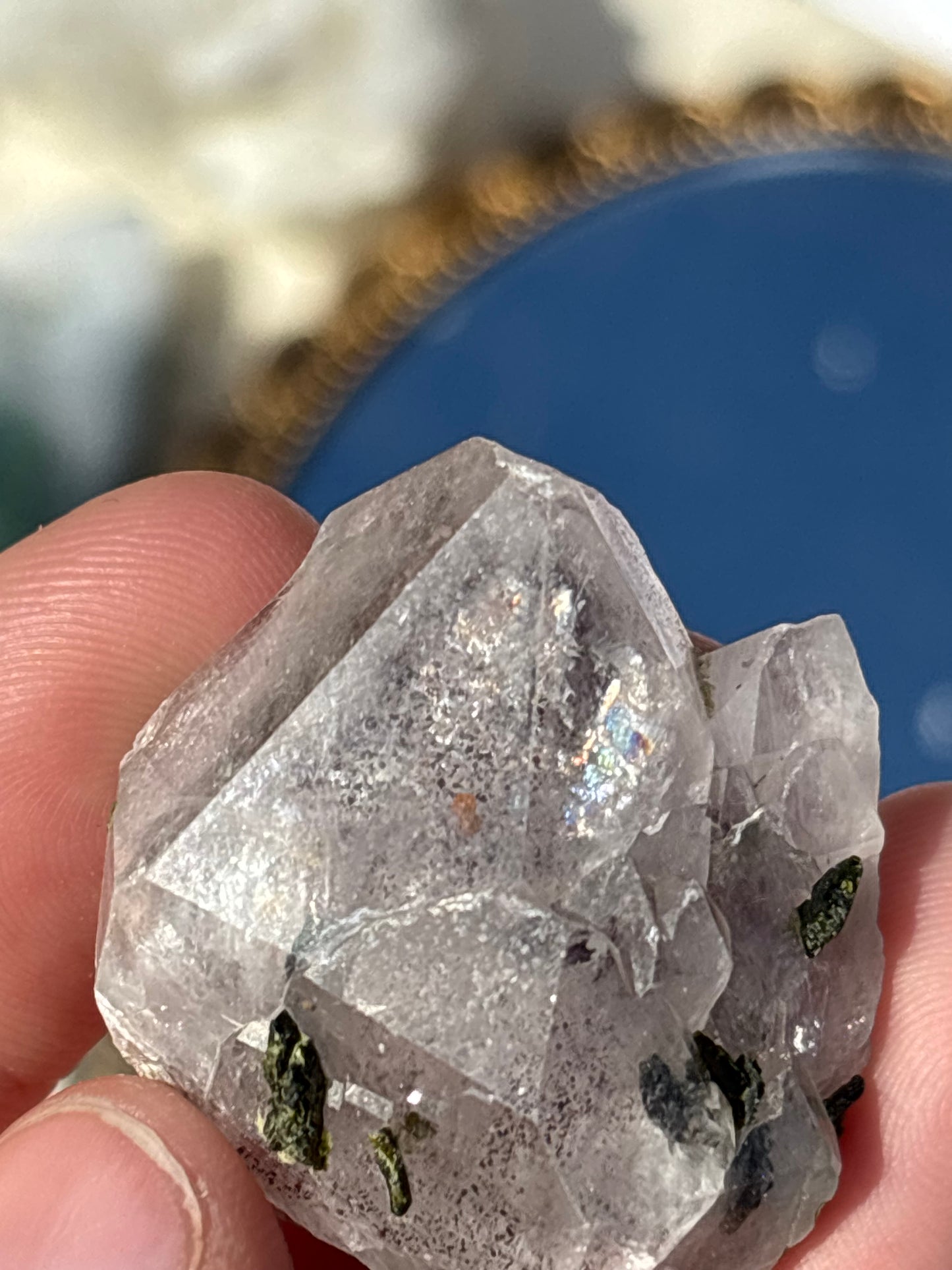 Epidote And Quartz Cluster
