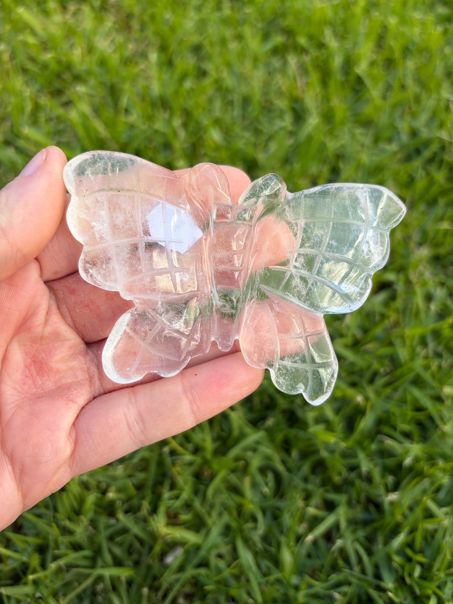 Clear Quartz Butterfly