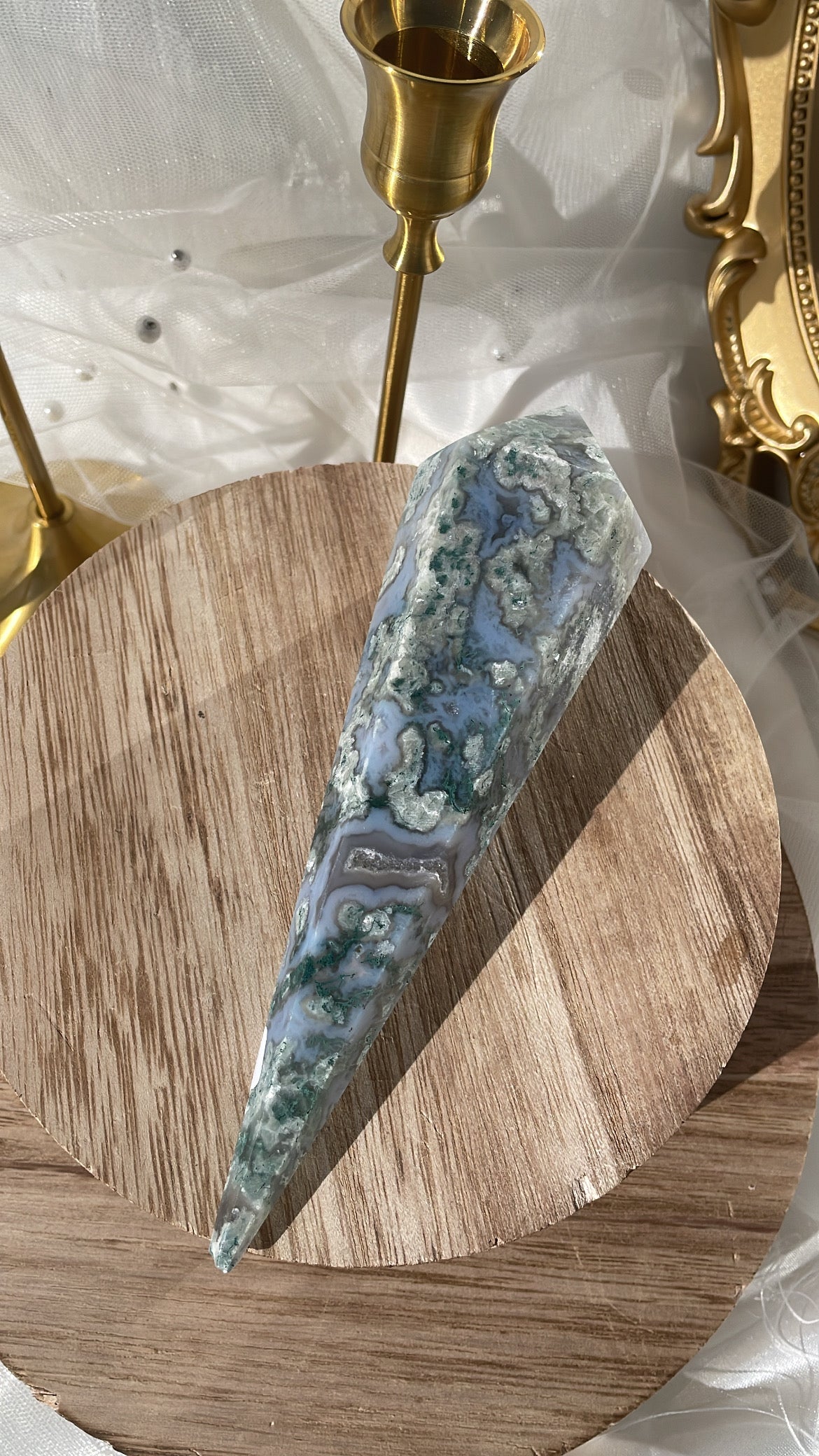 Moss Agate Scepter