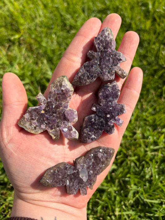 Amethyst Cluster Butterflies