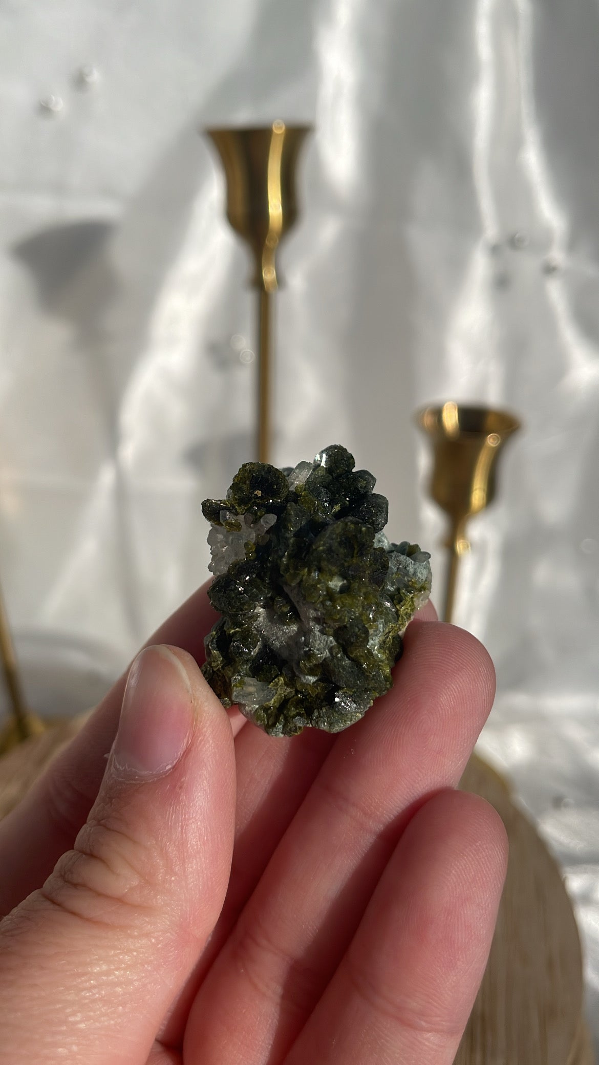 Epidote Quartz Piece