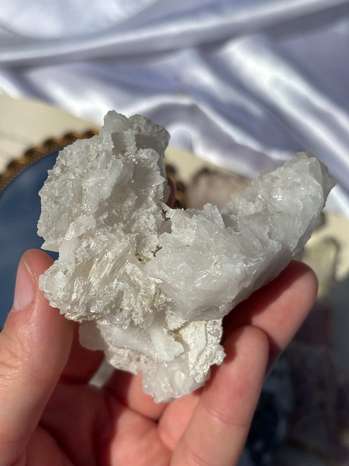 Calcite And Quartz Cluster