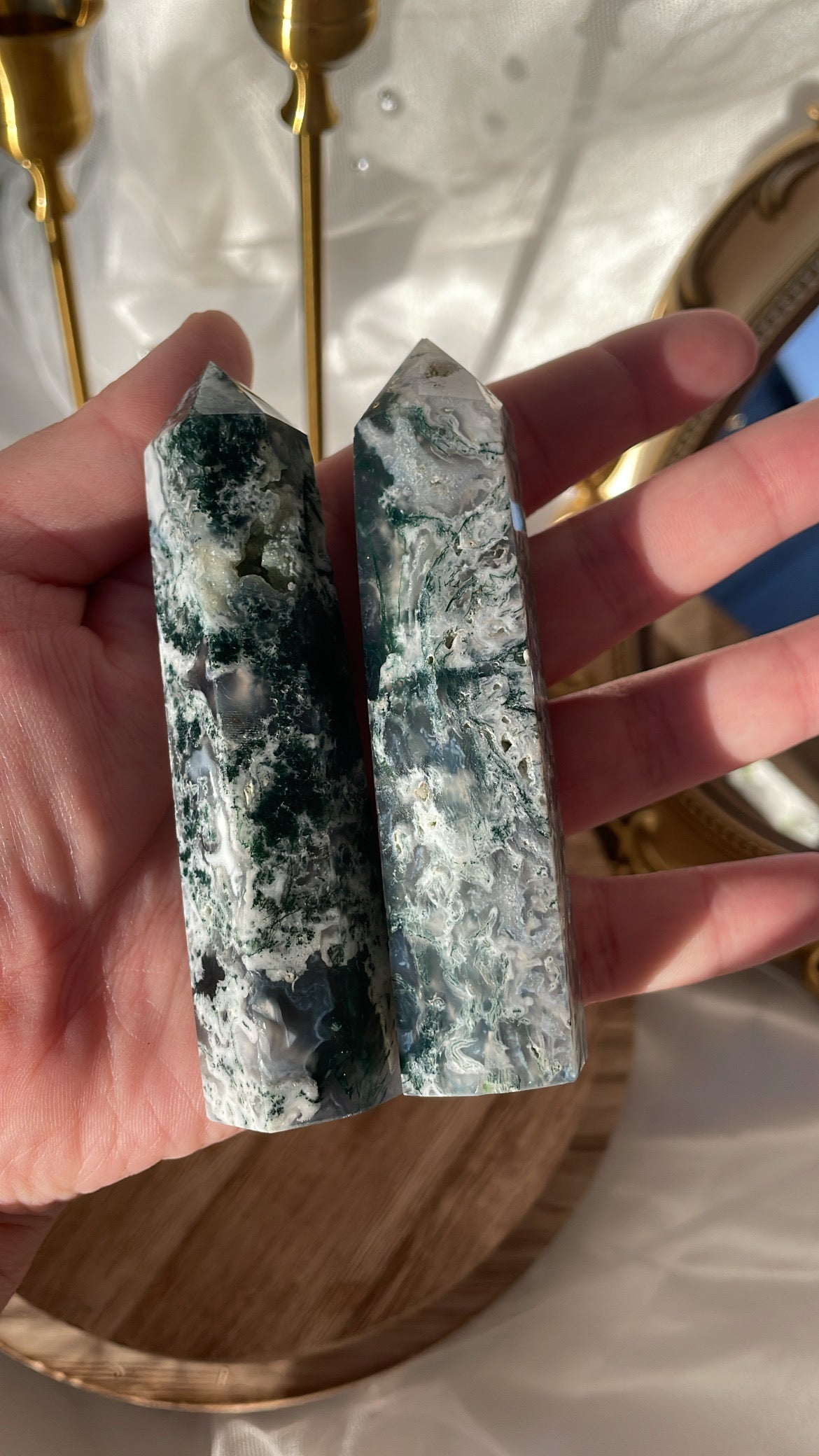 Moss Agate Points