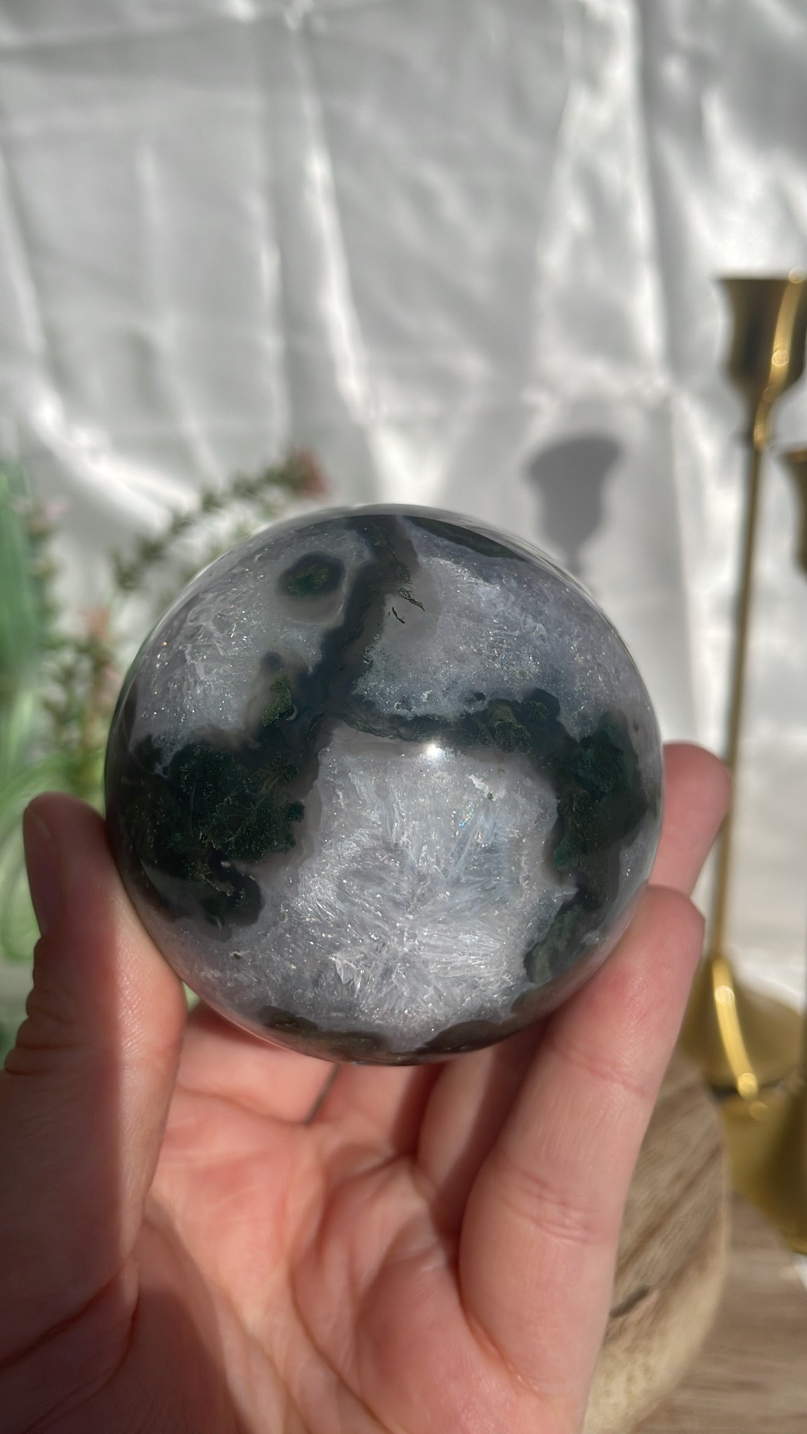 Moss Agate Sphere