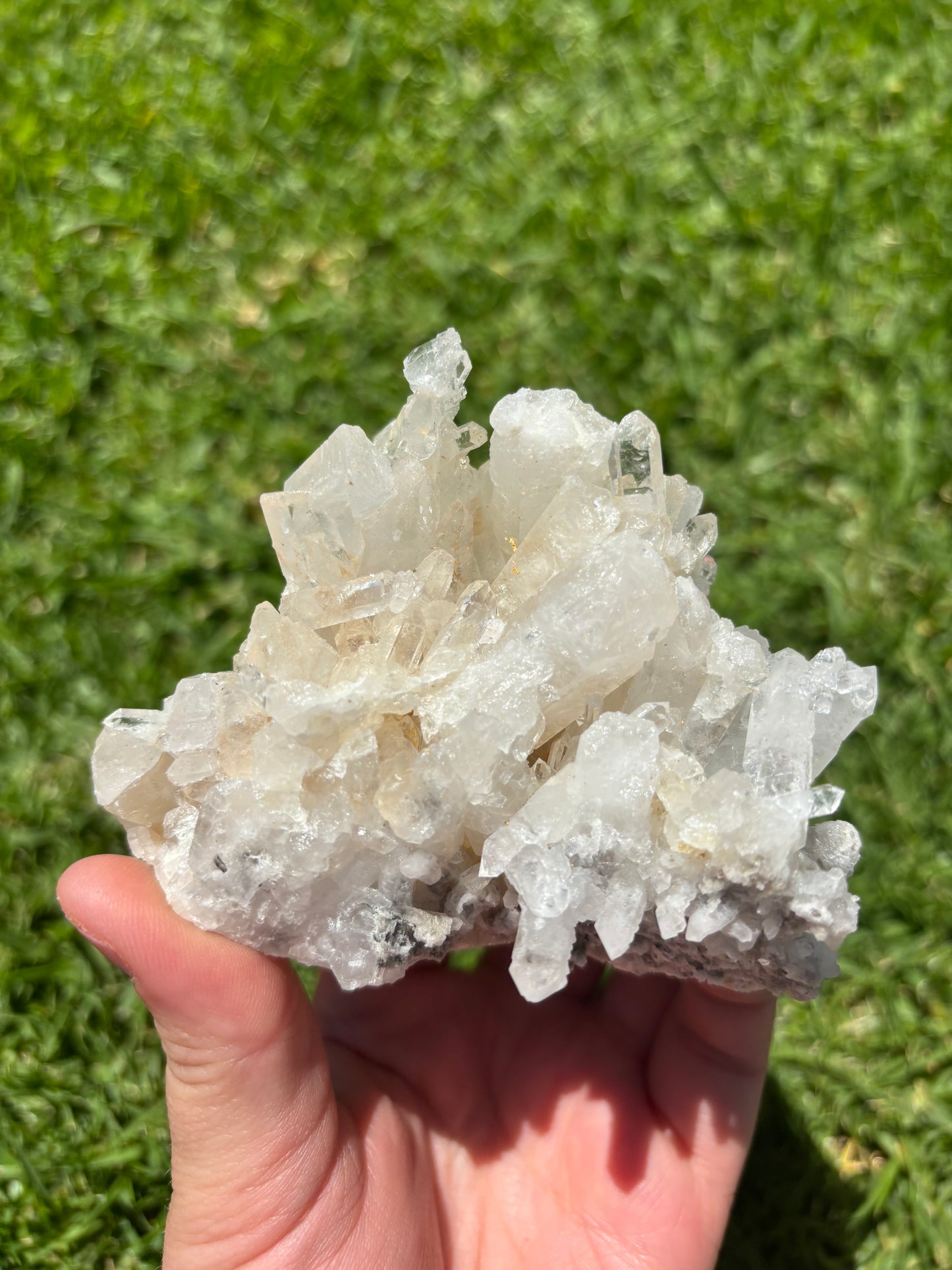 Specularite Quartz Cluster