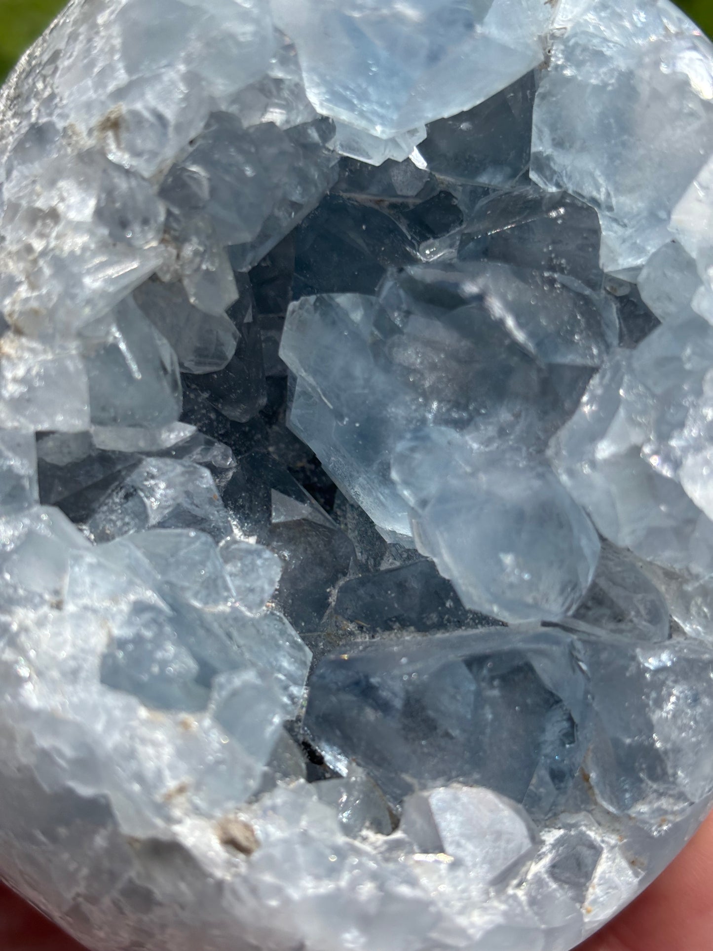 Blue Celestite Cluster