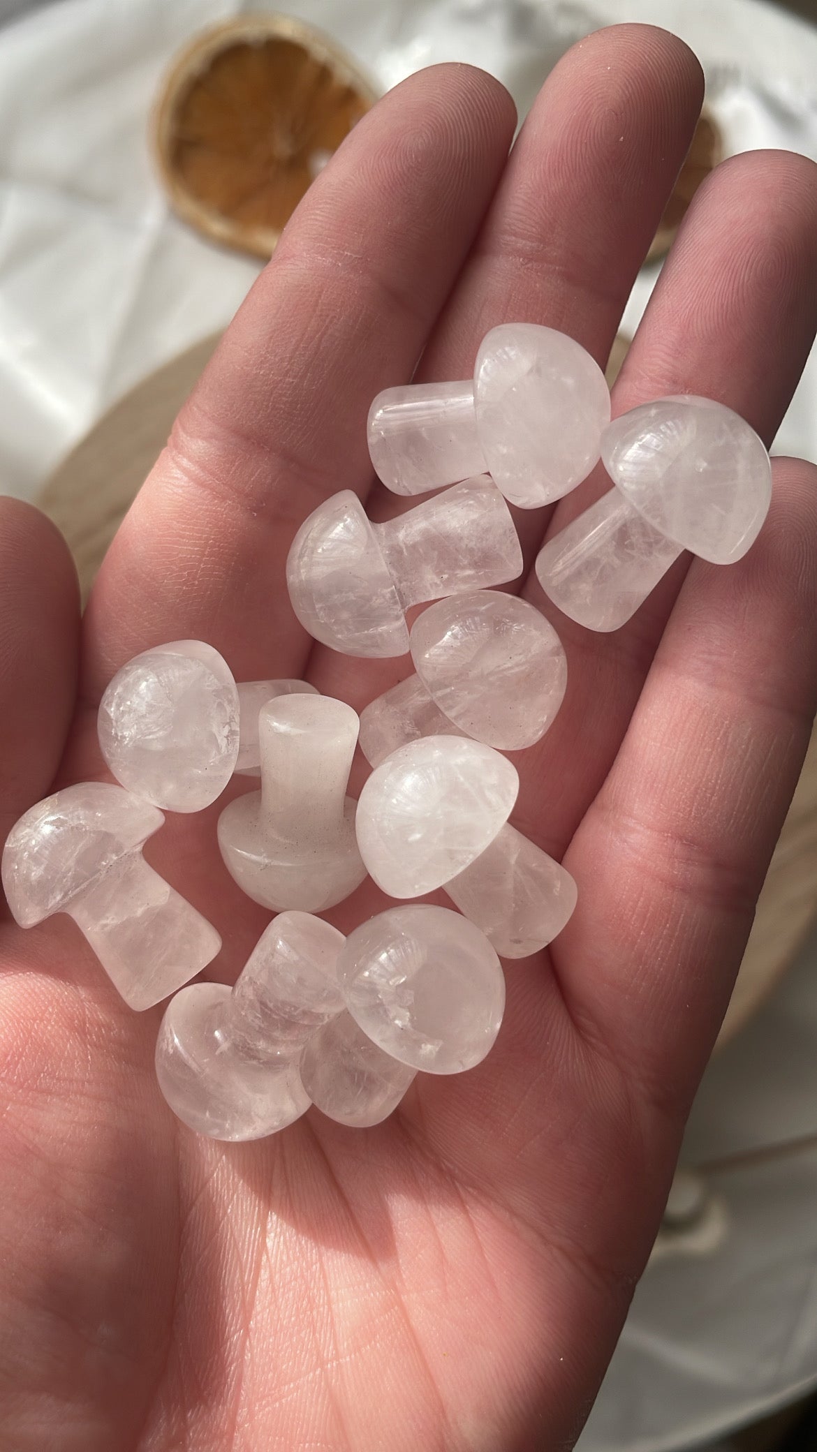 Clear Quartz Mini Mushrooms