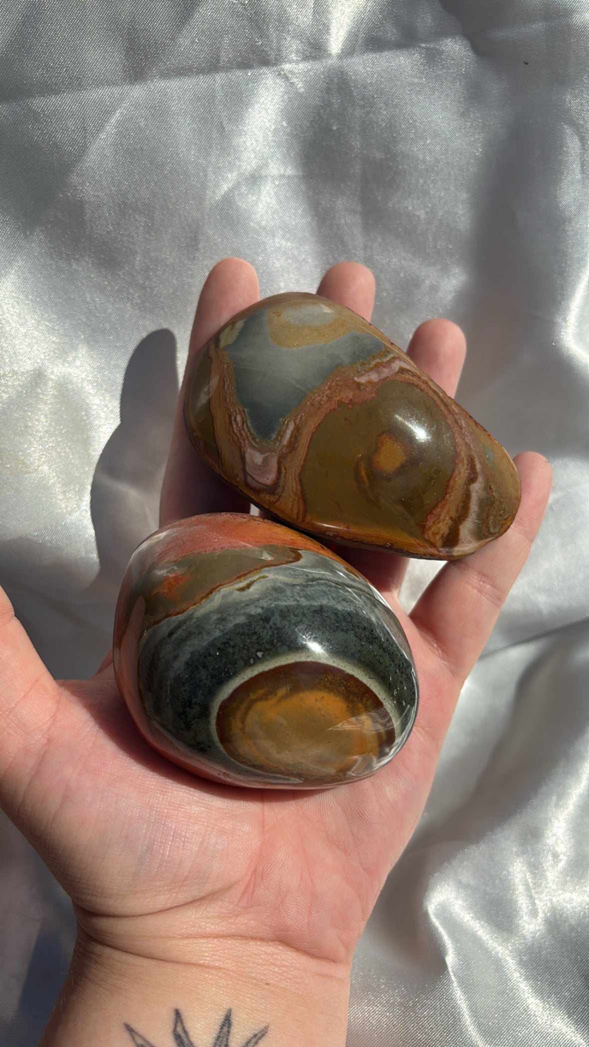 Polychrome Jasper Half Polished Raws