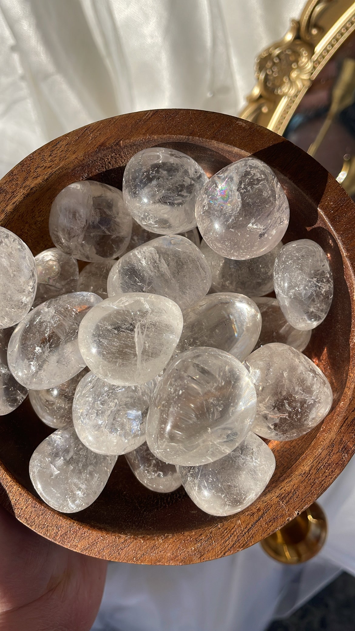 Clear Quartz Tumbles