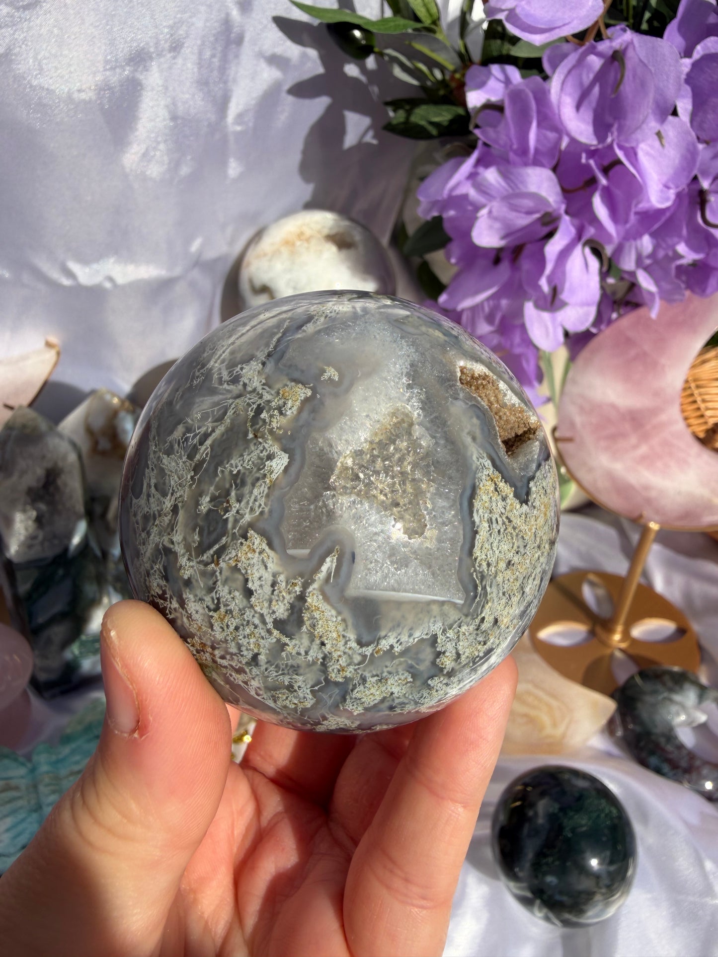 Moss Agate Sphere