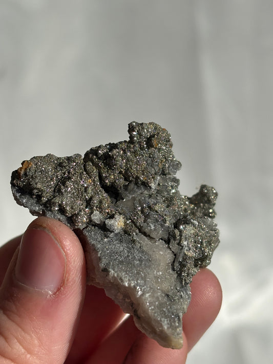 Pyrite On Quartz Specimen