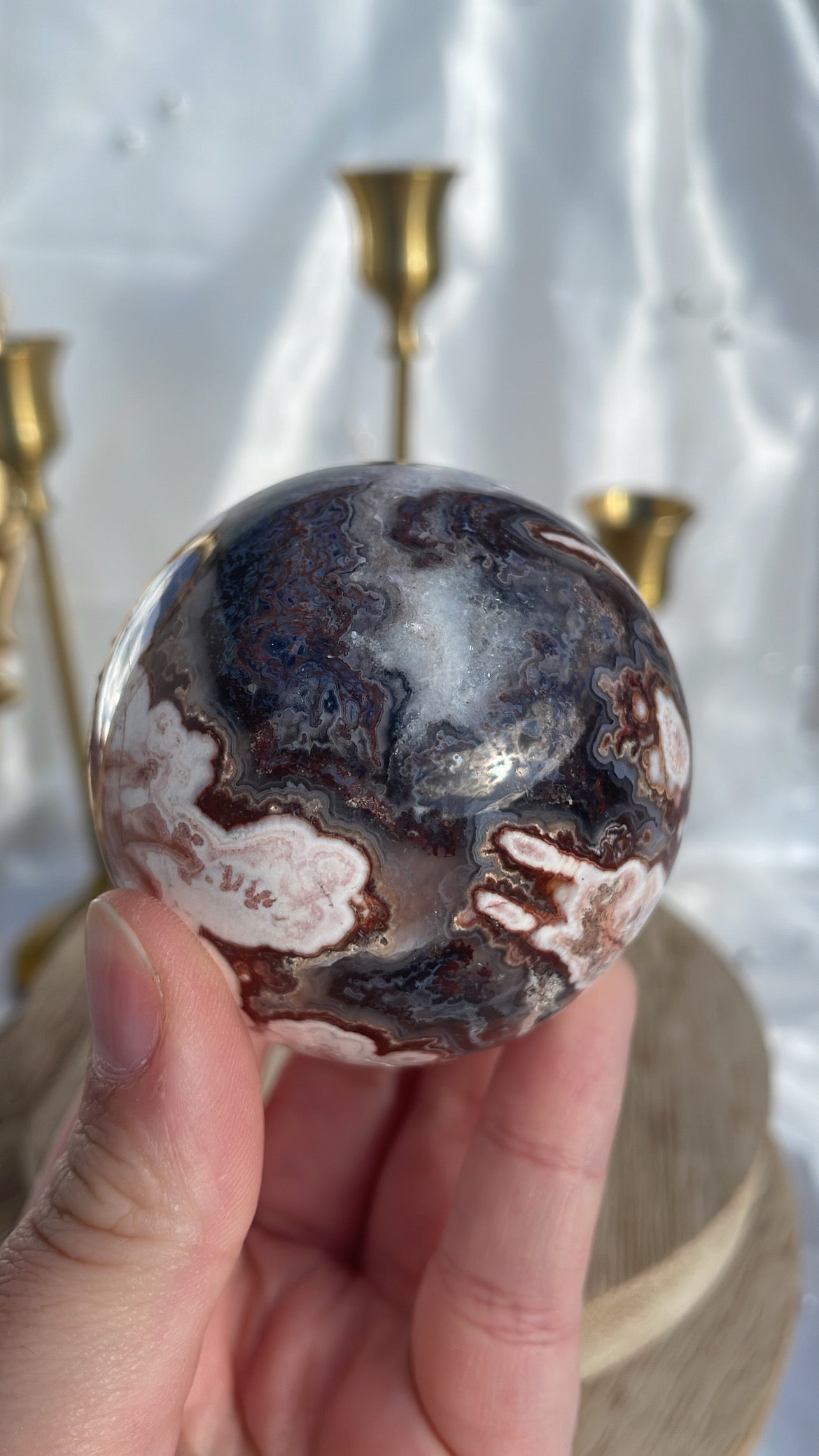 Fancy Lace Agate Sphere