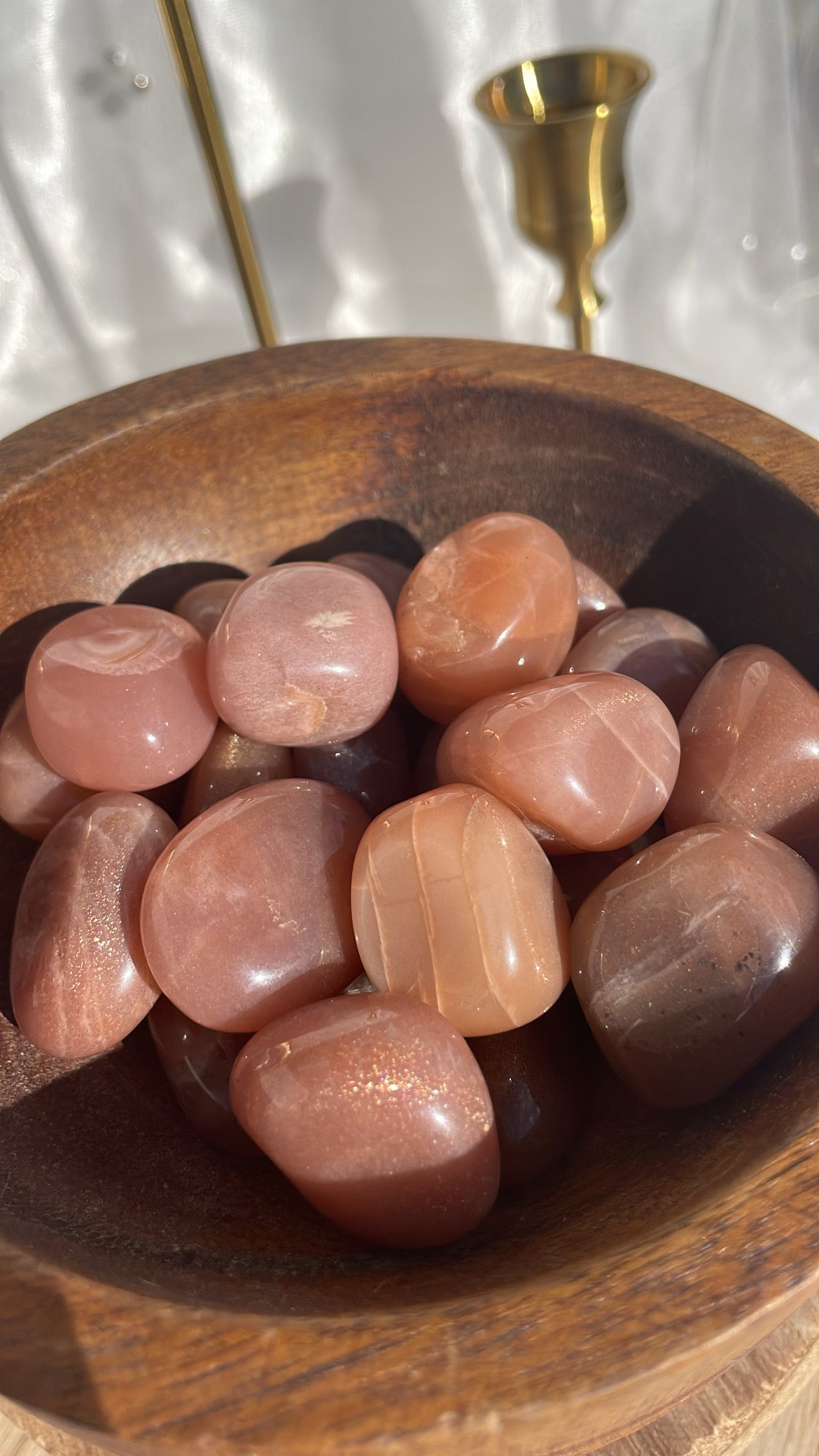 Peach Moonstone Tumbles