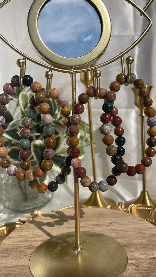 Ocean Jasper Bead Bracelets