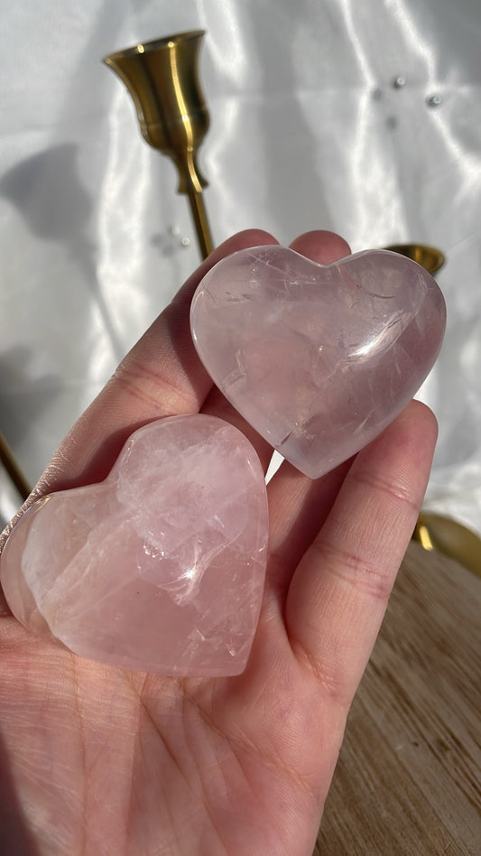 Rose Quartz Hearts