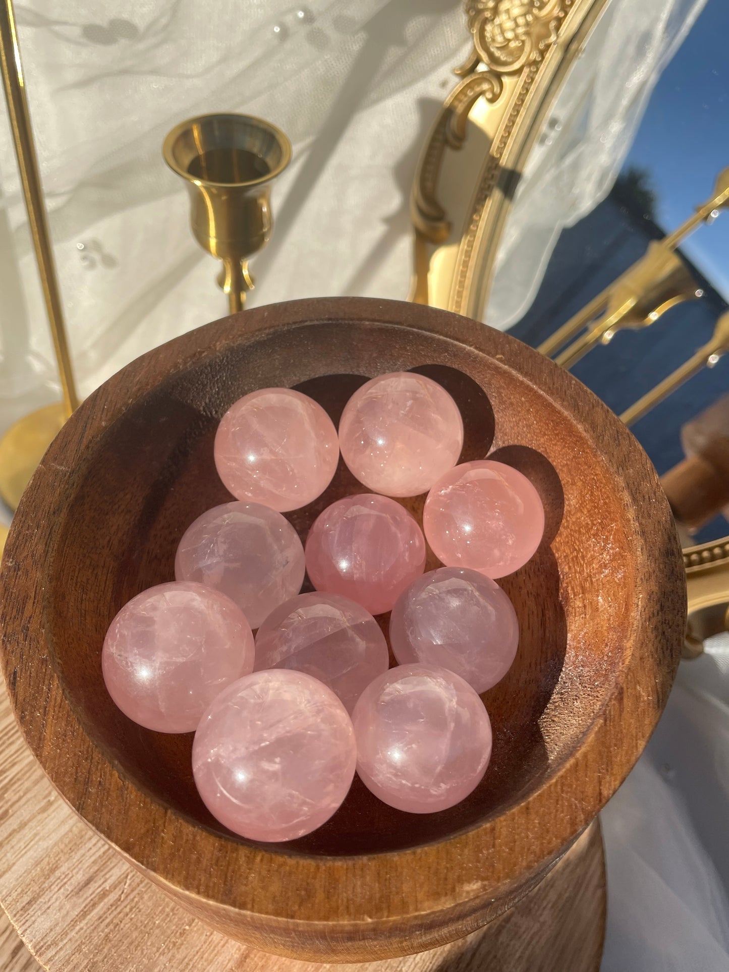 Rose Quartz Spheres