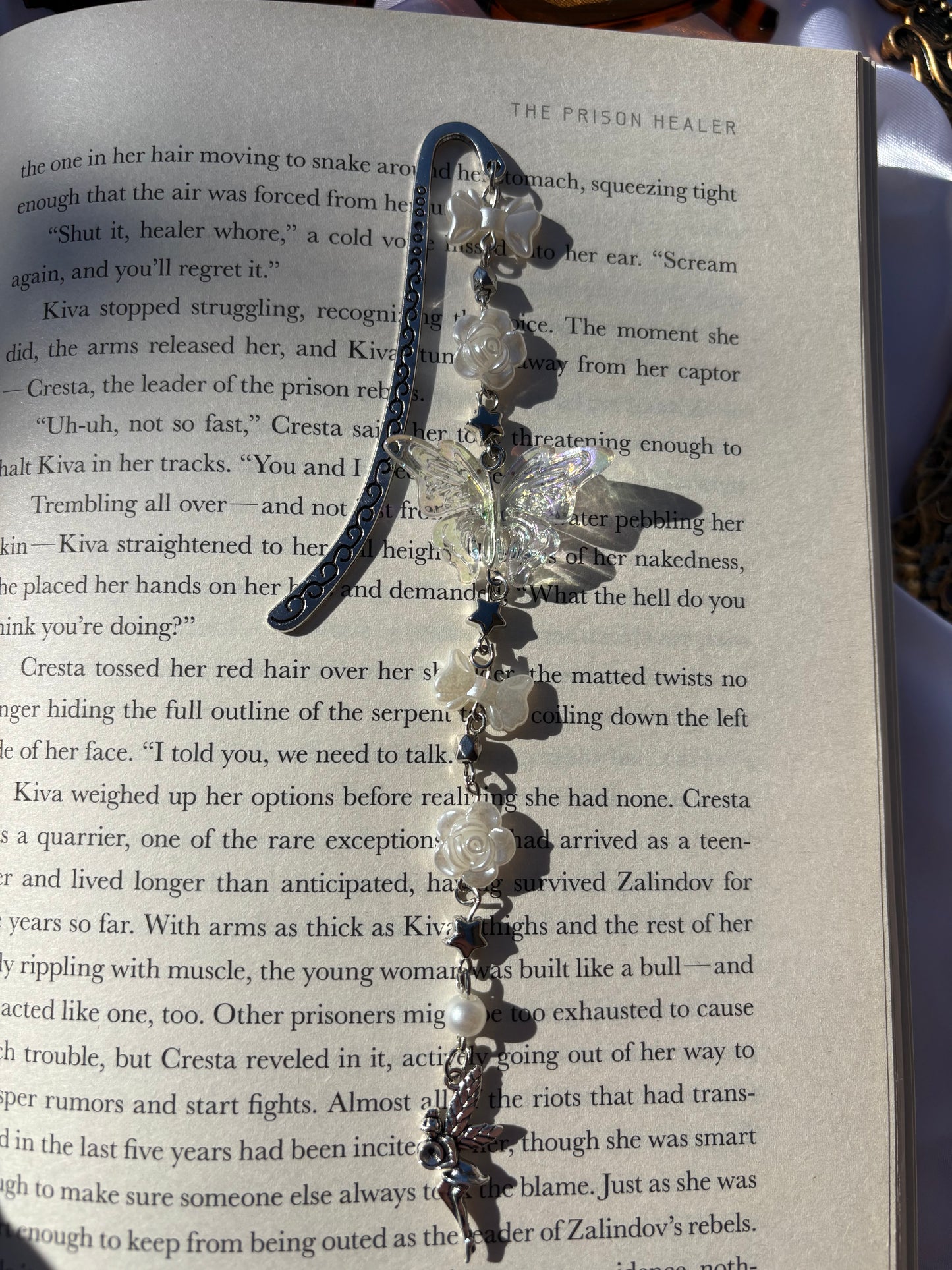 Sliver Butterfly Bookmark (DOVE)