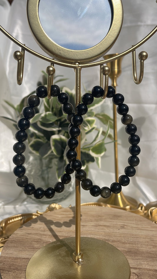 Gold Sheen Obsidian Bracelets