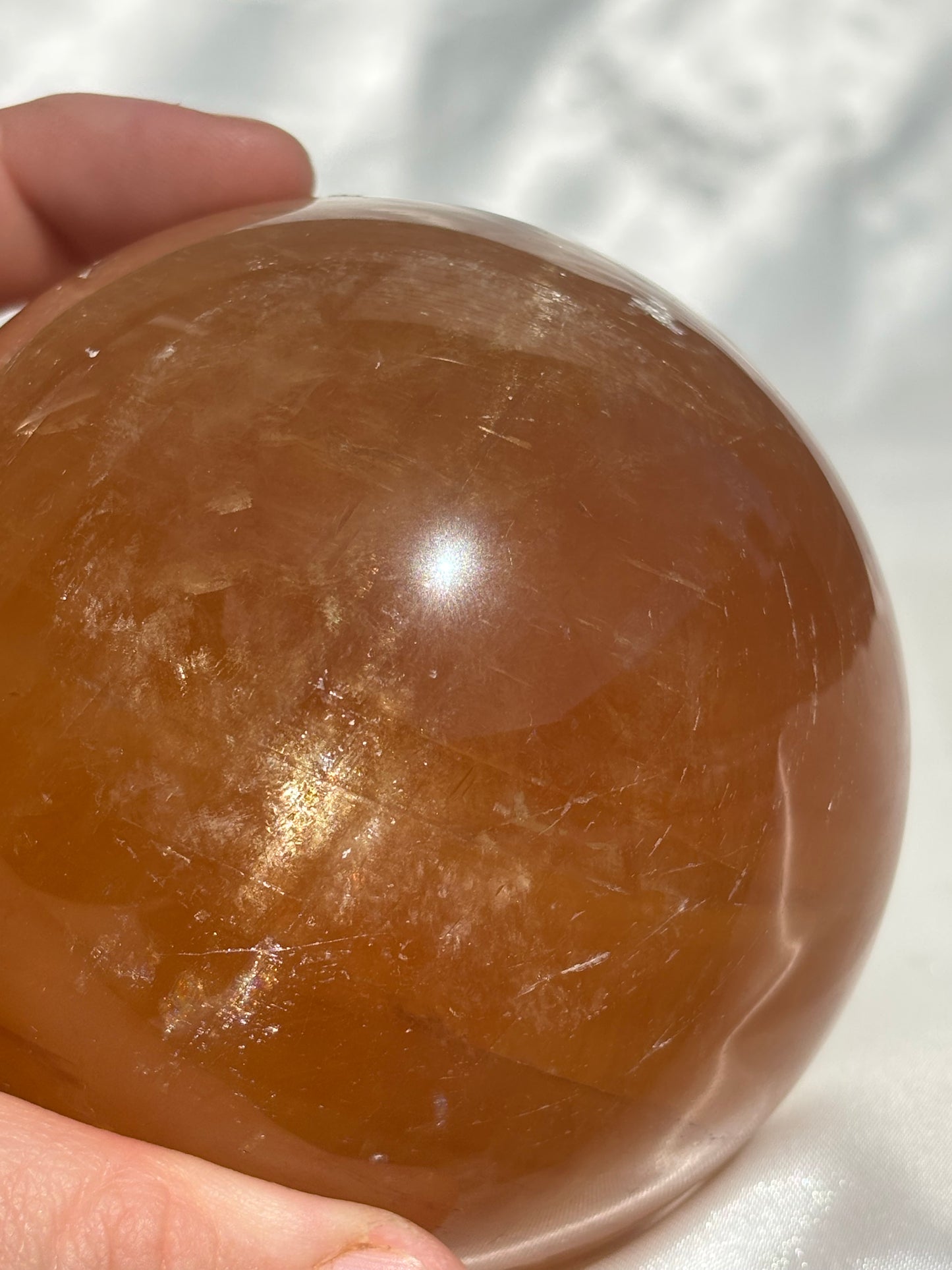 Honey Calcite Sphere 1.2kg
