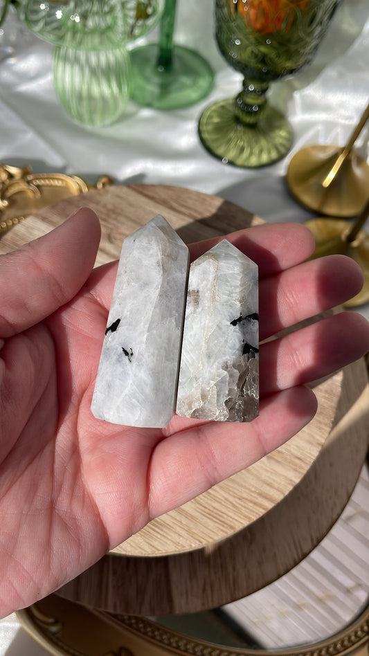 Rainbow Moonstone Points