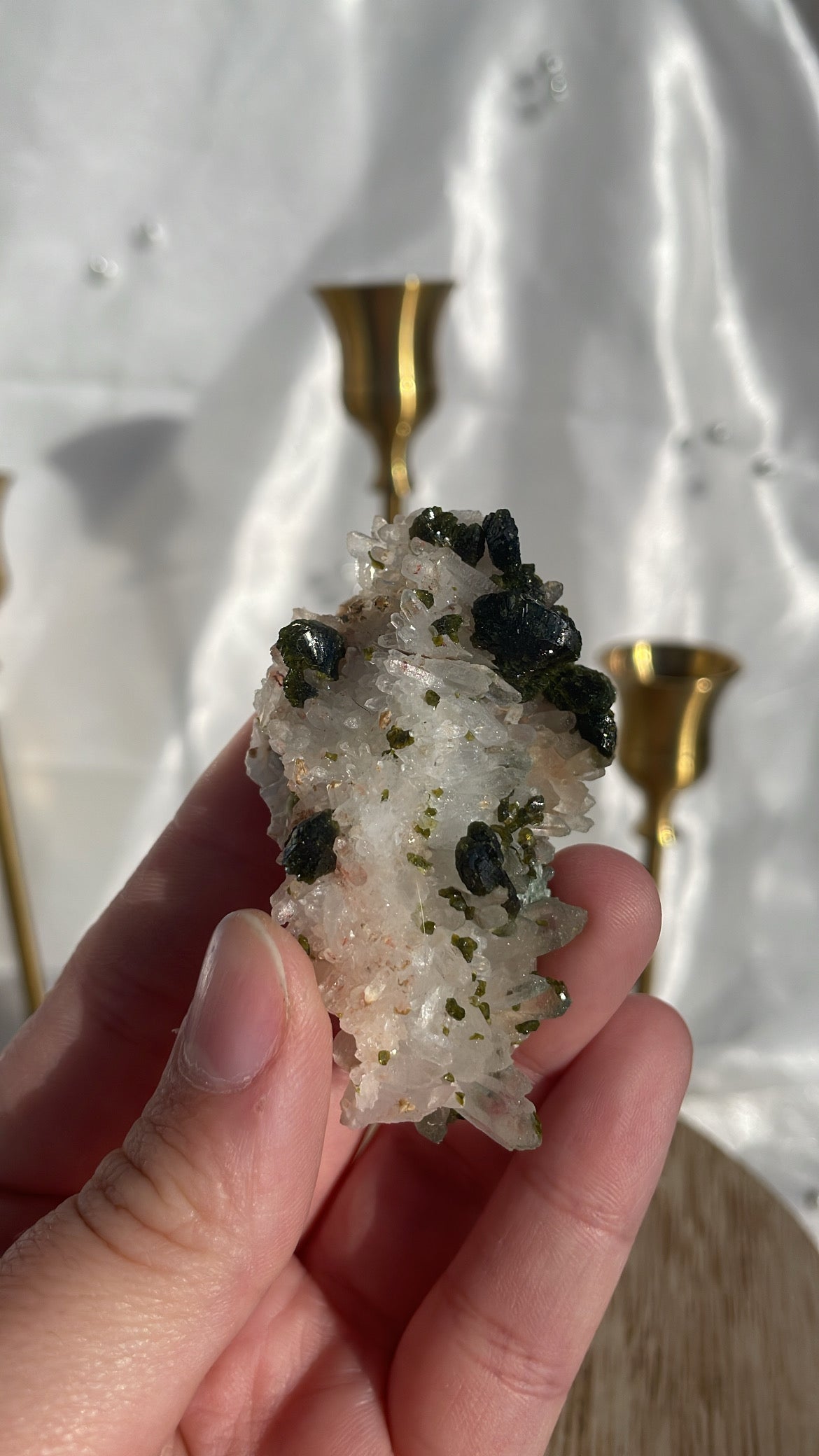 Epidote Quartz Piece