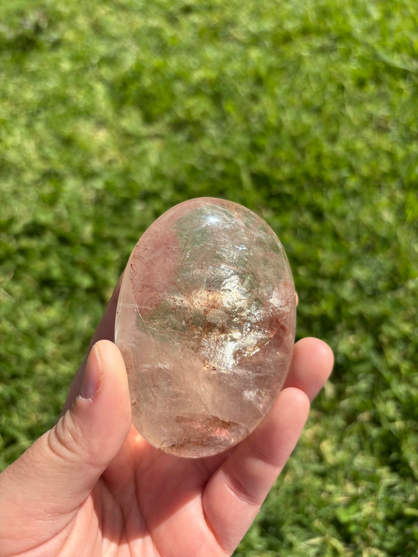 Fire Quartz Palmstone