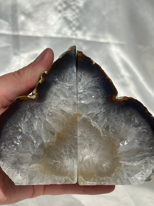 Agate Bookends