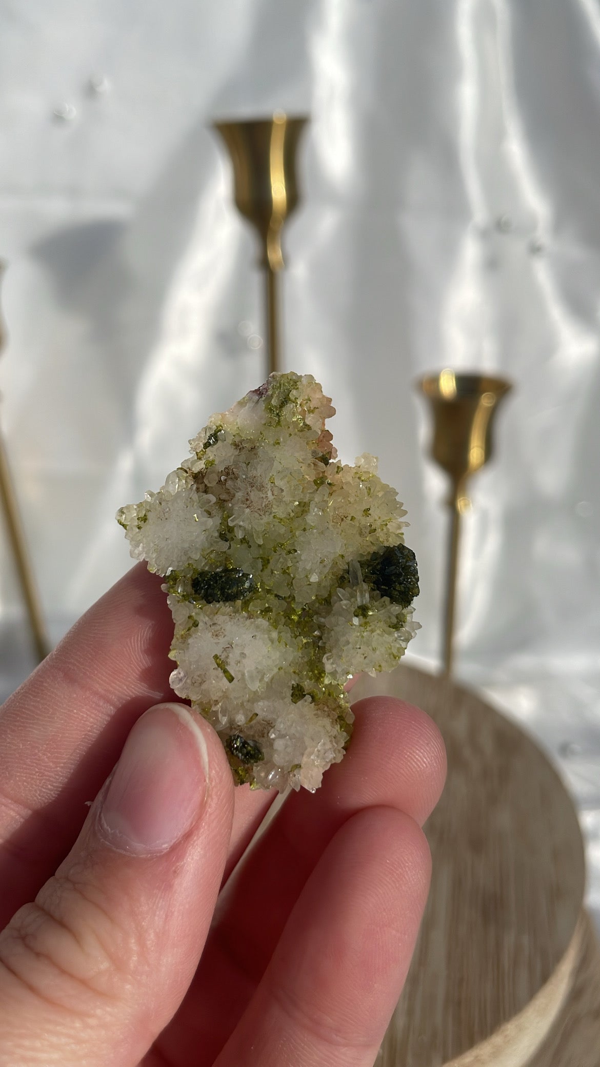 Epidote Quartz Piece