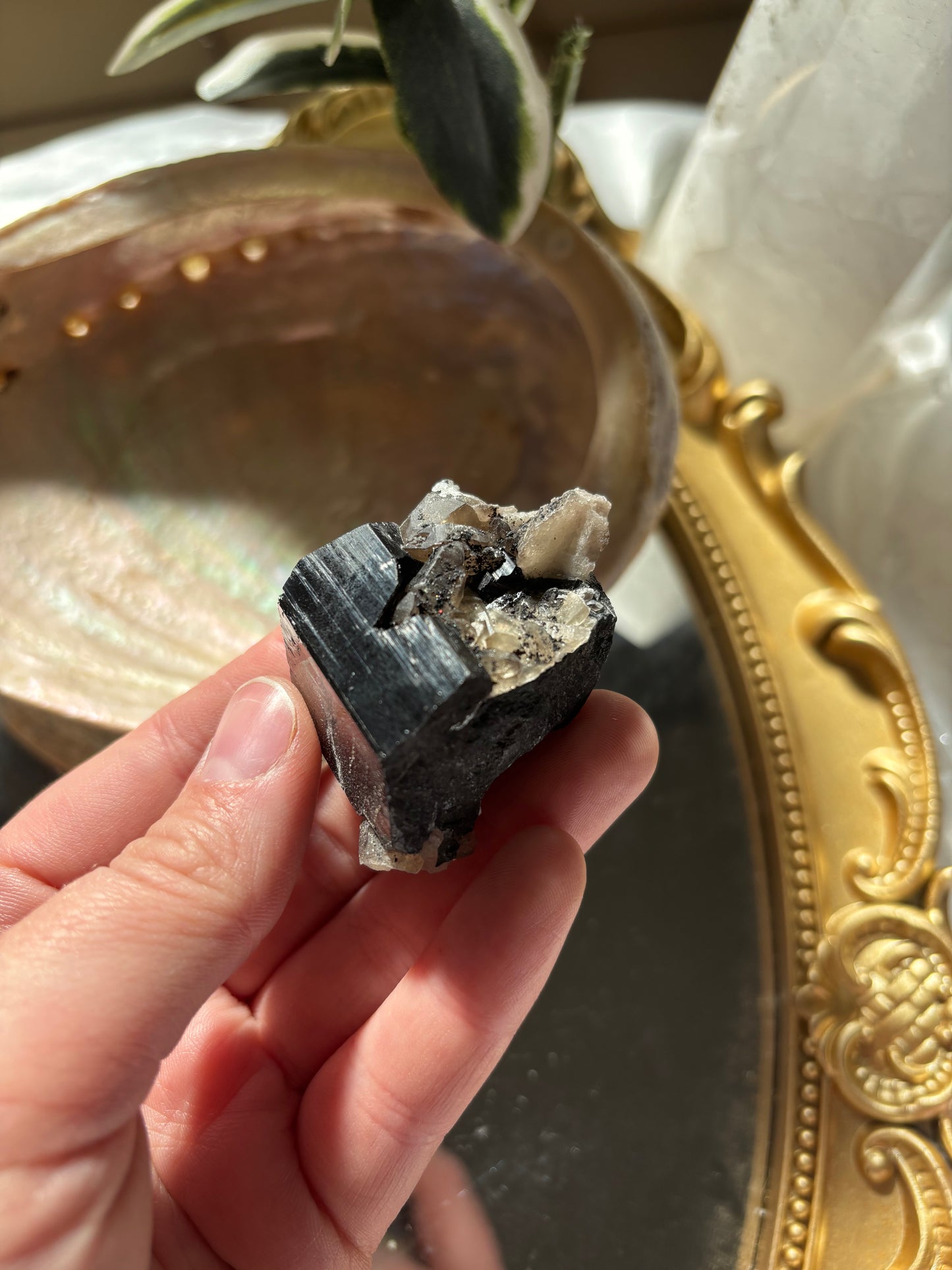 Namibian Black Tourmaline Specimen Piece