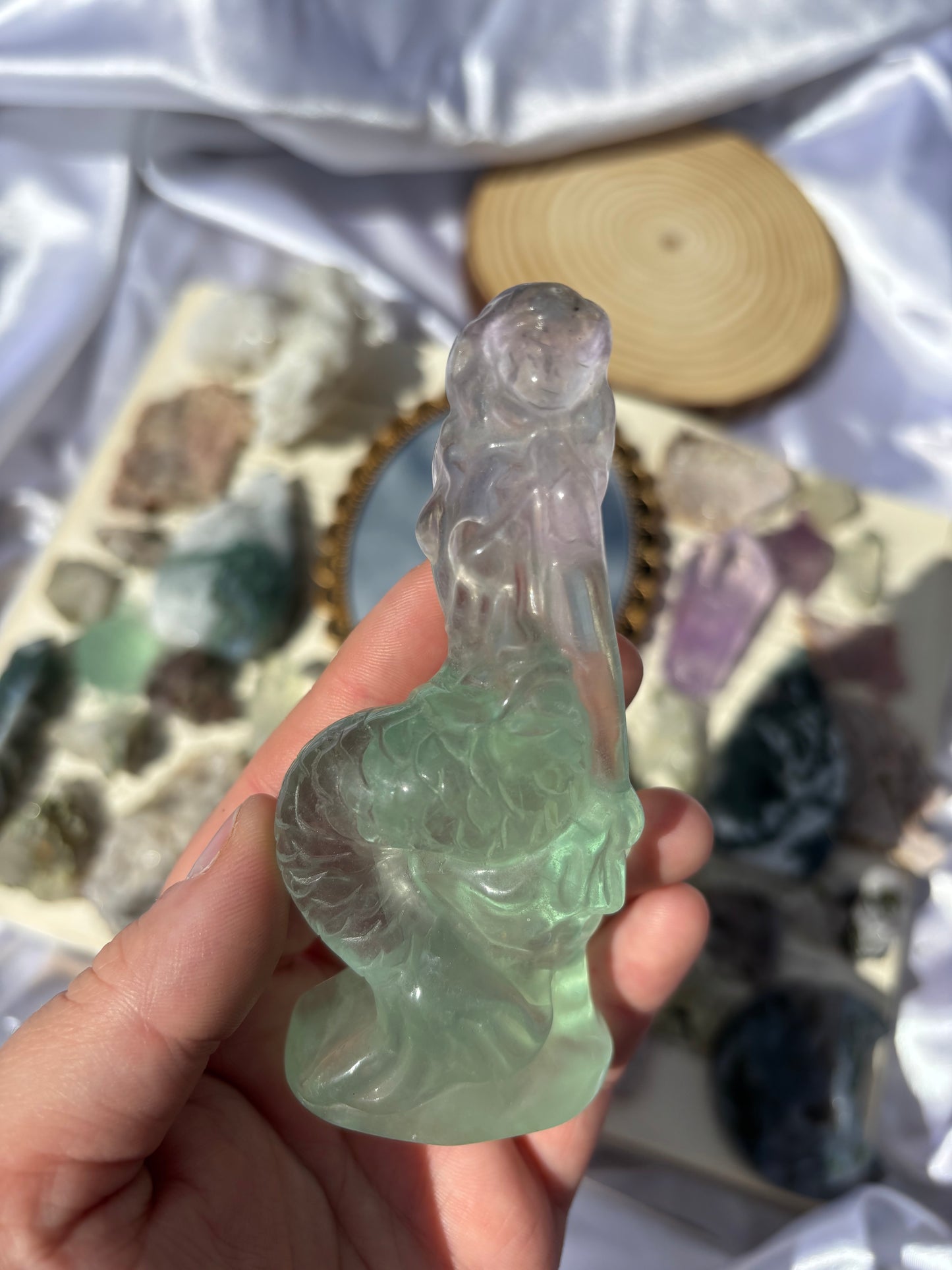 Fluorite Mermaid ( slight markings on head)