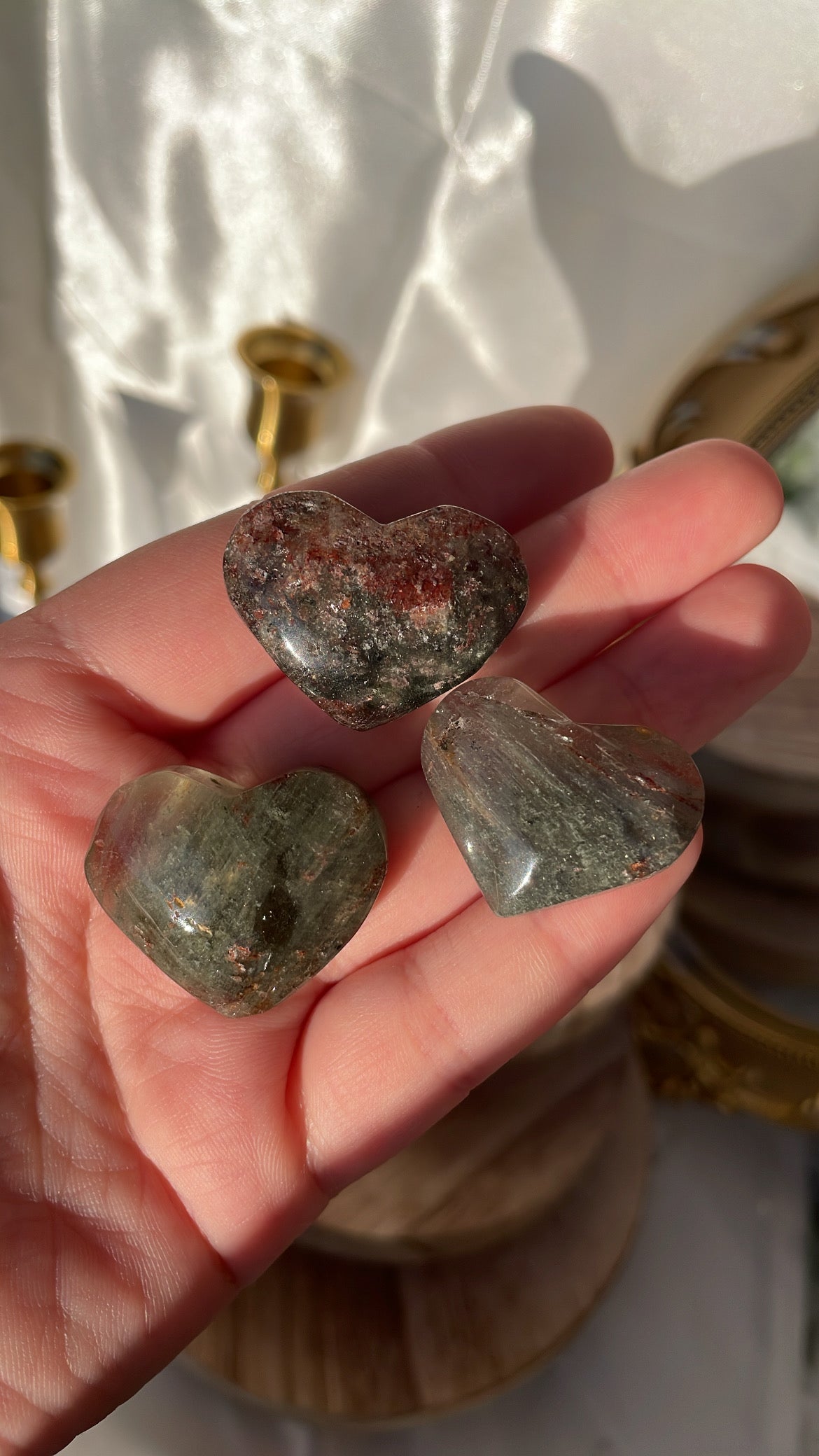 Garden Quartz Hearts