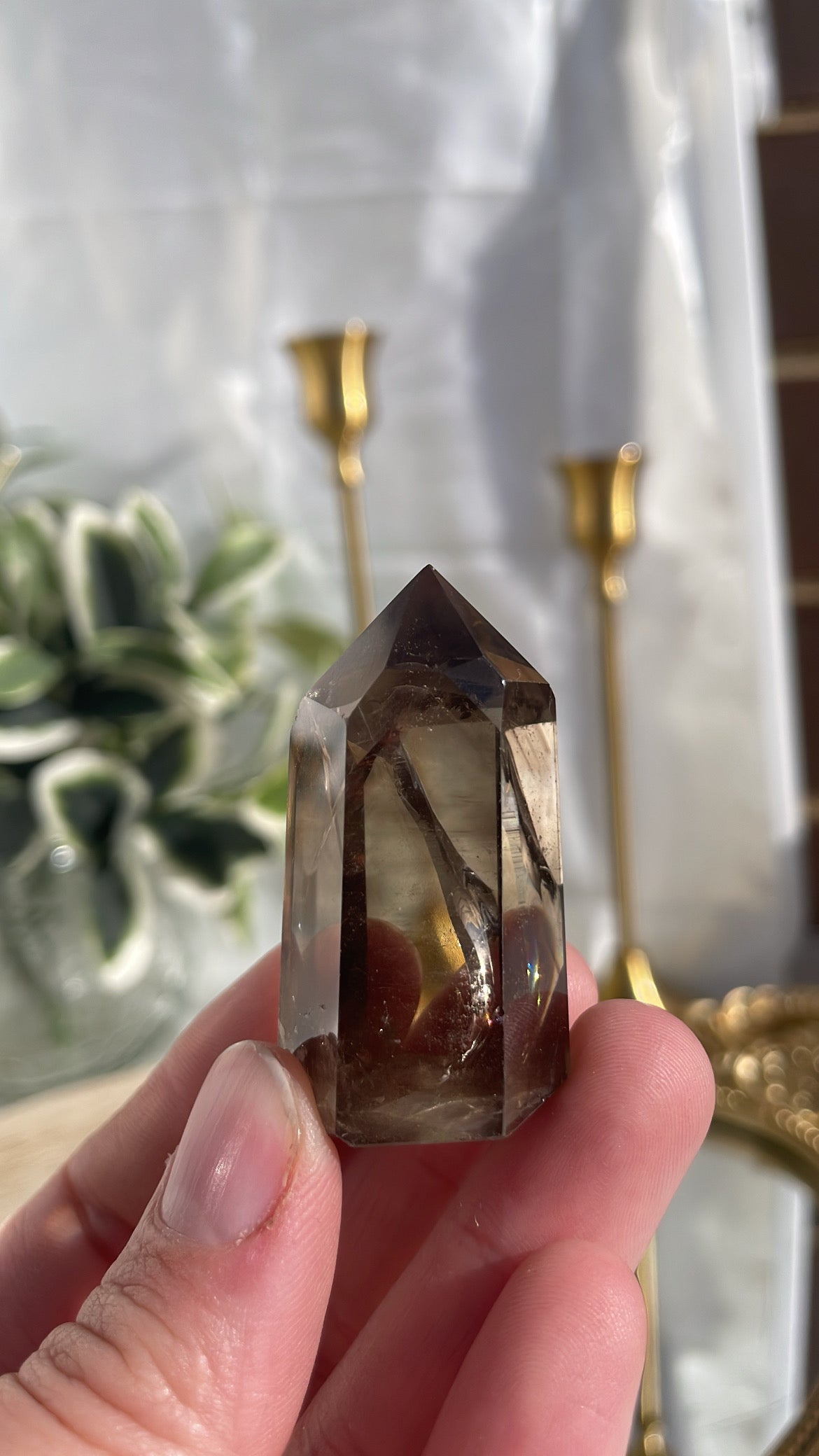 Smokey Citrine Quartz Point