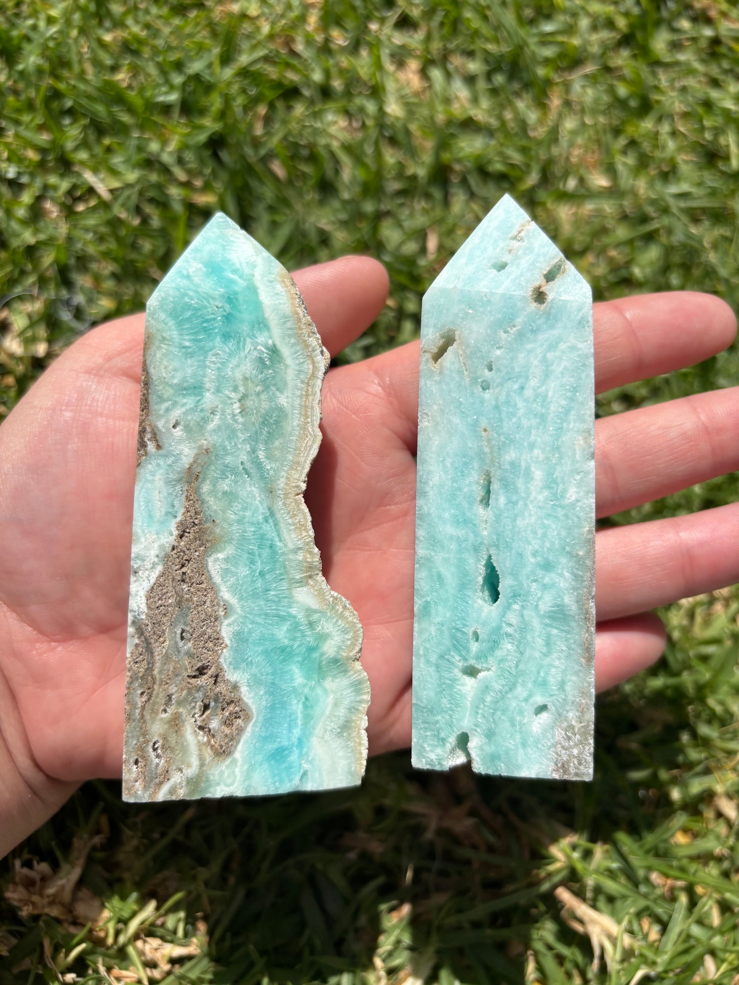 Blue Aragonite Towers