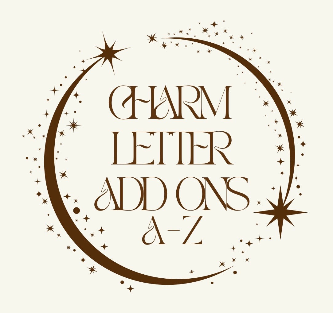 SLIVER CHARM LETTER A-Z ADD ON