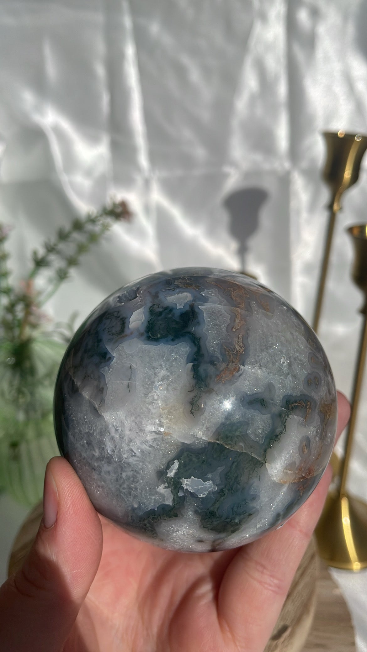 Moss Agate Sphere