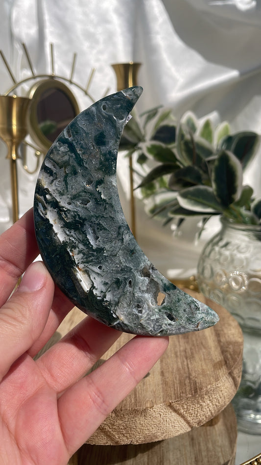 Moss Agate Moon