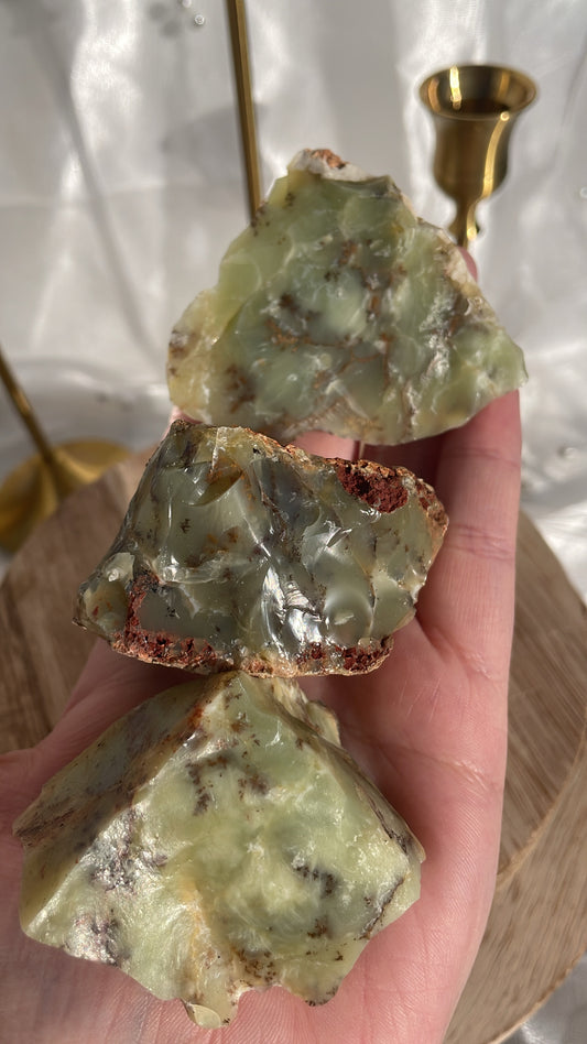 Dendritic Green Opal Raws