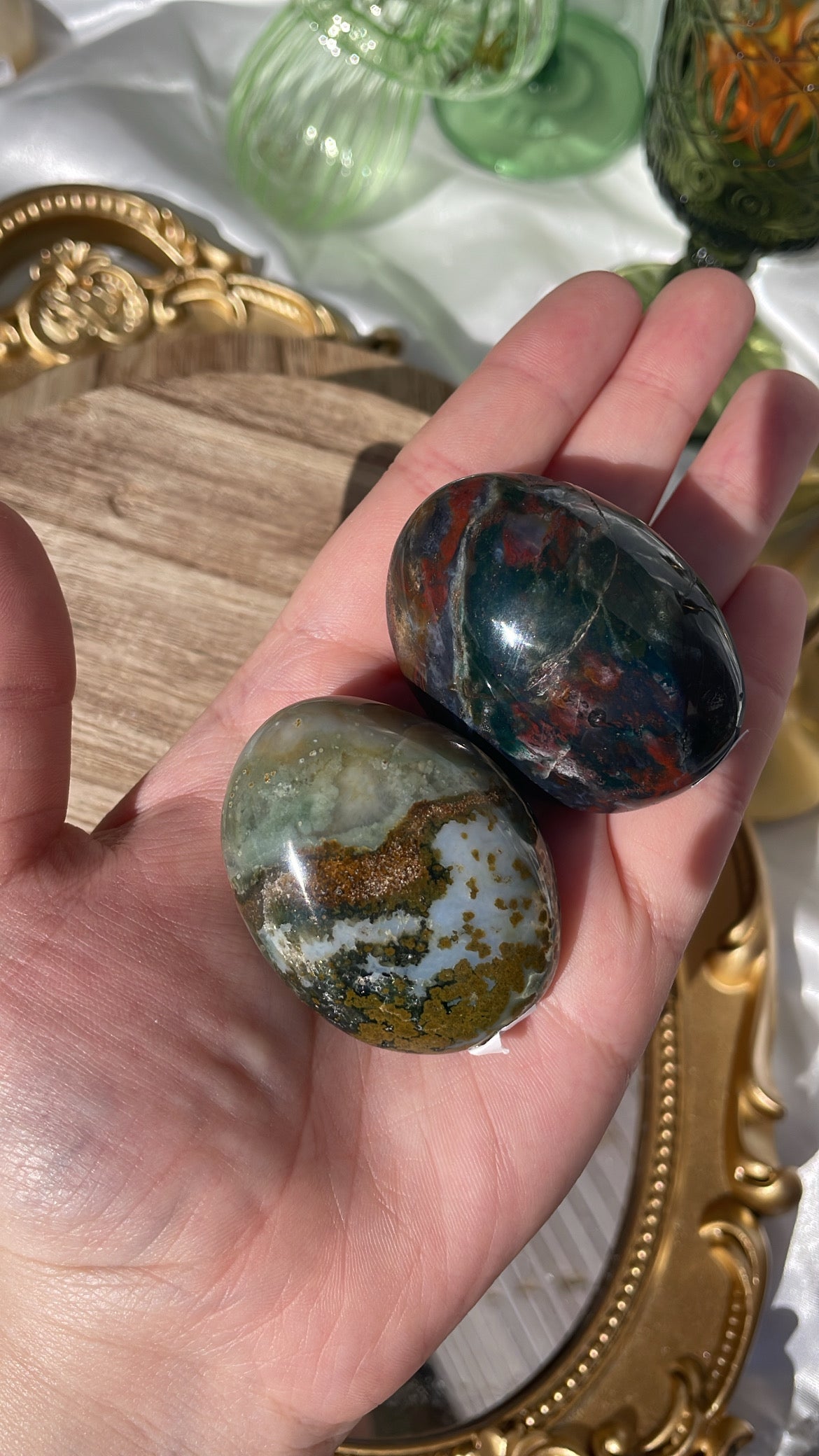 Ocean Jasper Palmstones