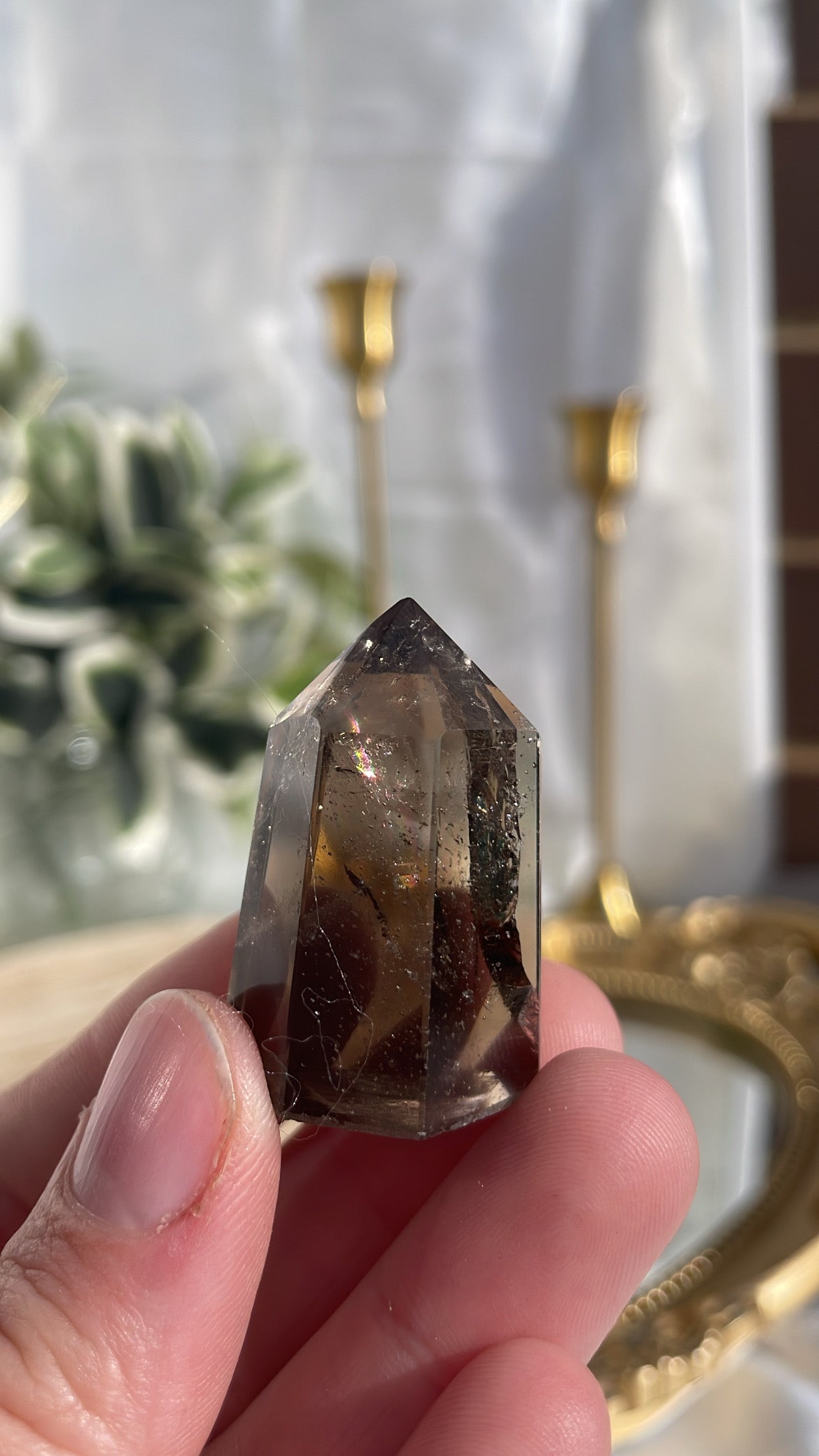 Smokey Citrine Quartz Point