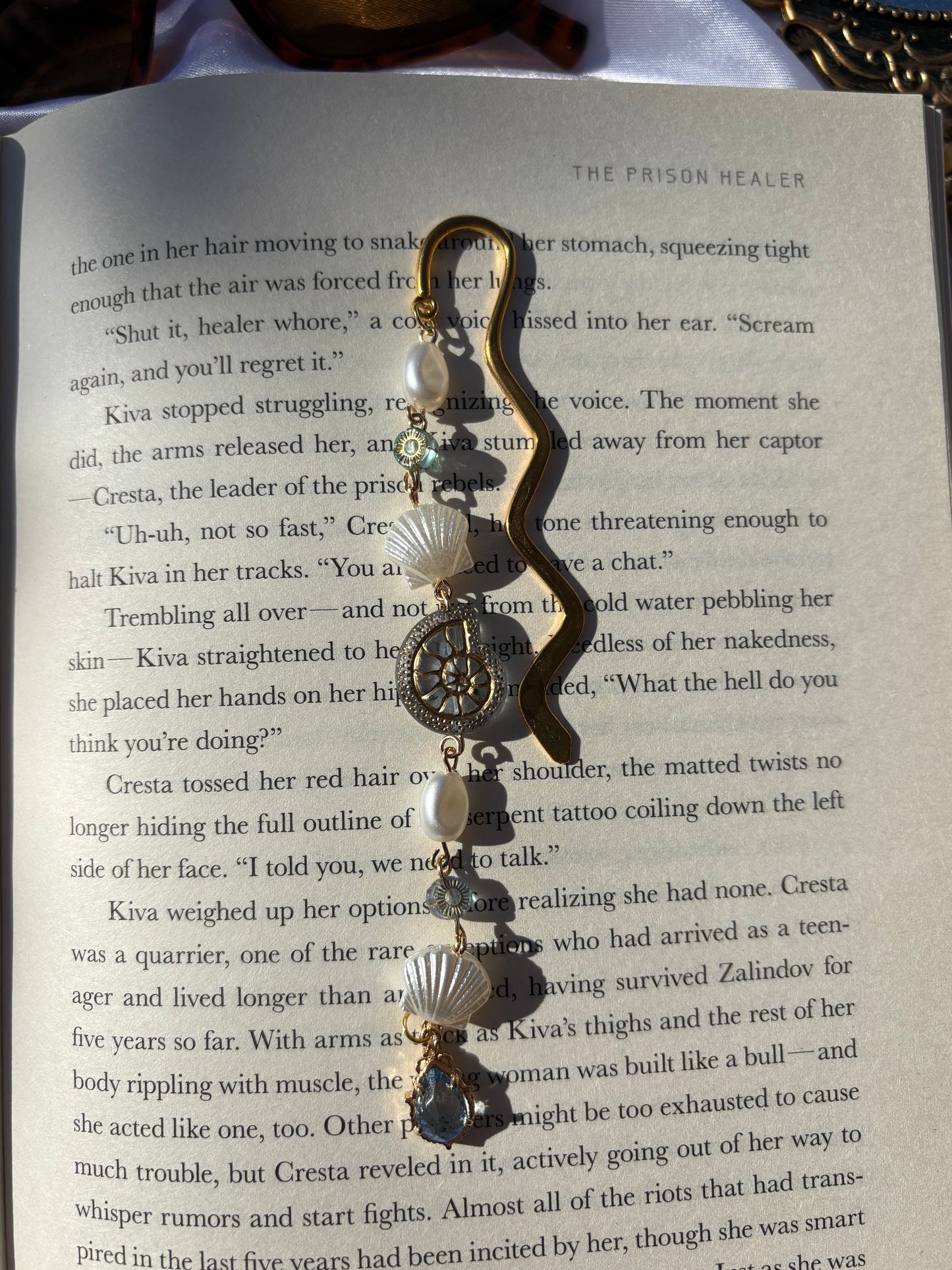 Gold Handmade Bookmark (SELENE)