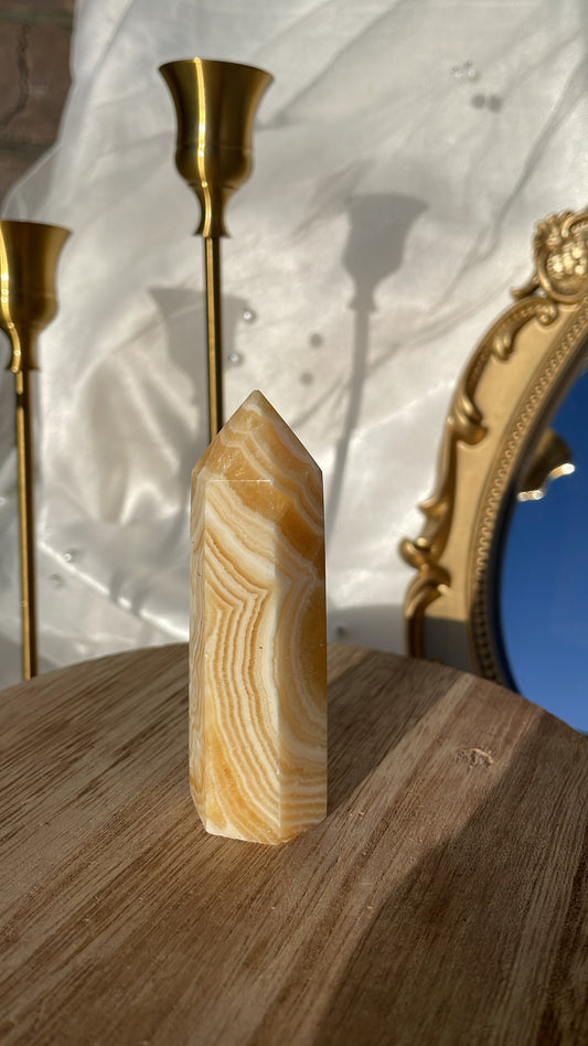 Orange Calcite Point