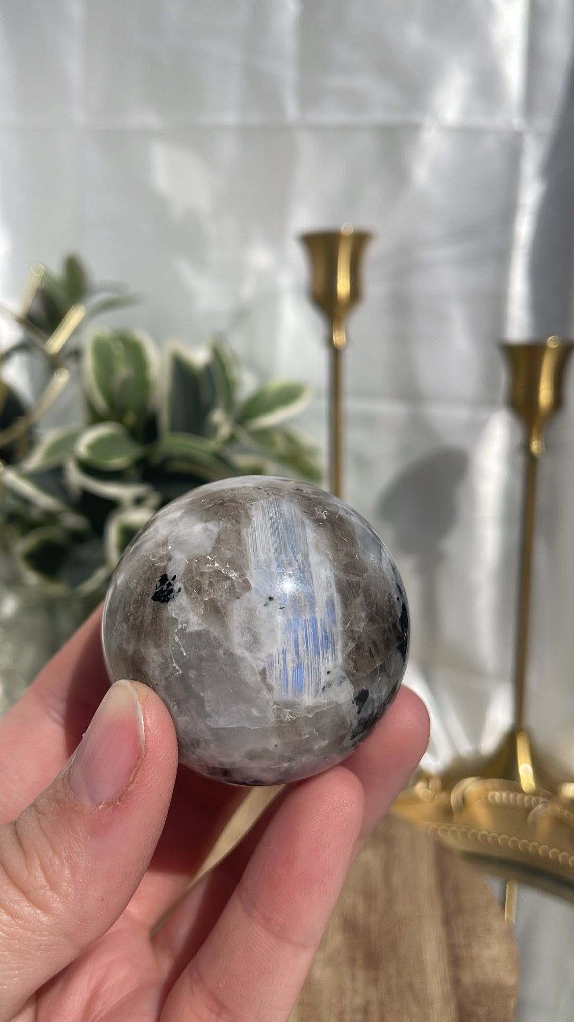 Rainbow Moonstone Sphere