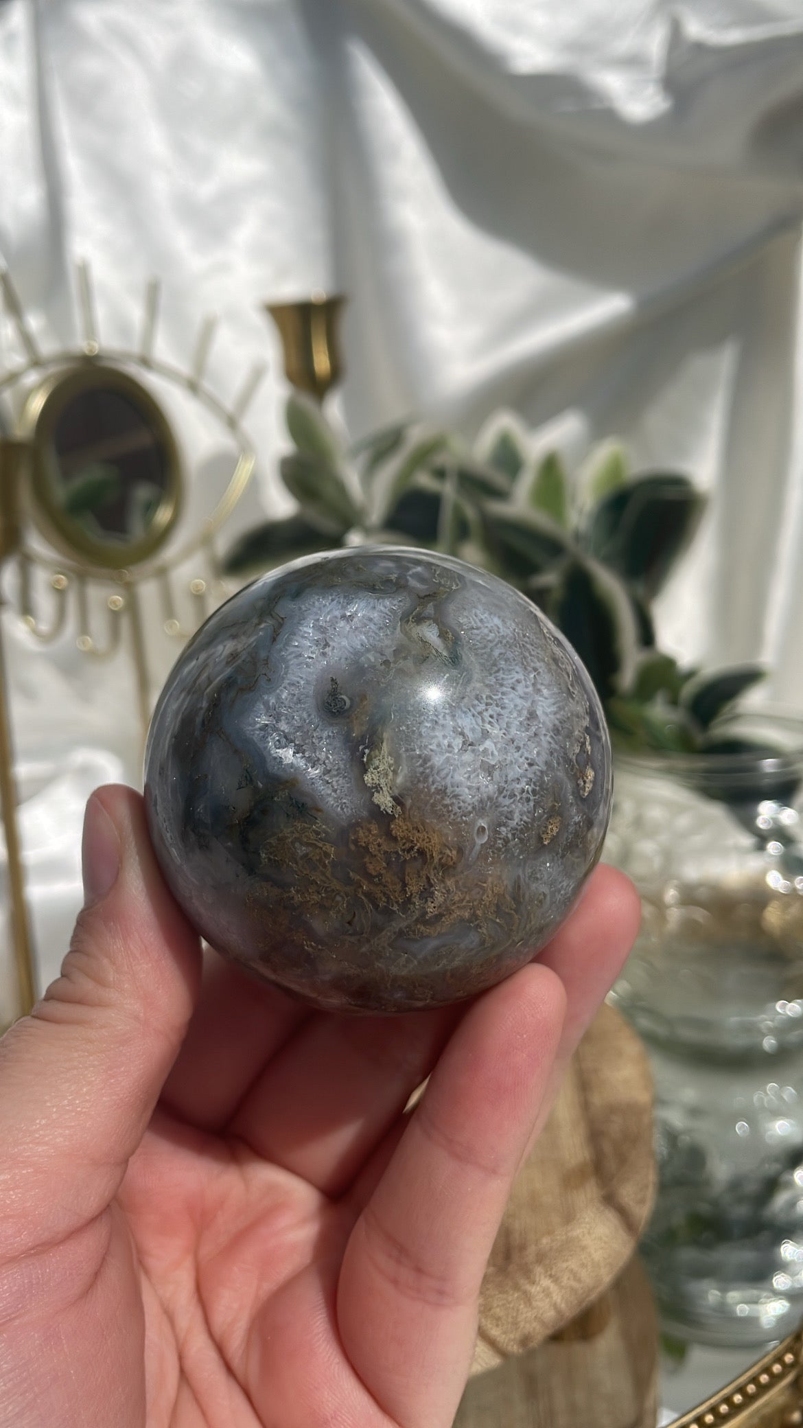 Moss Agate Sphere