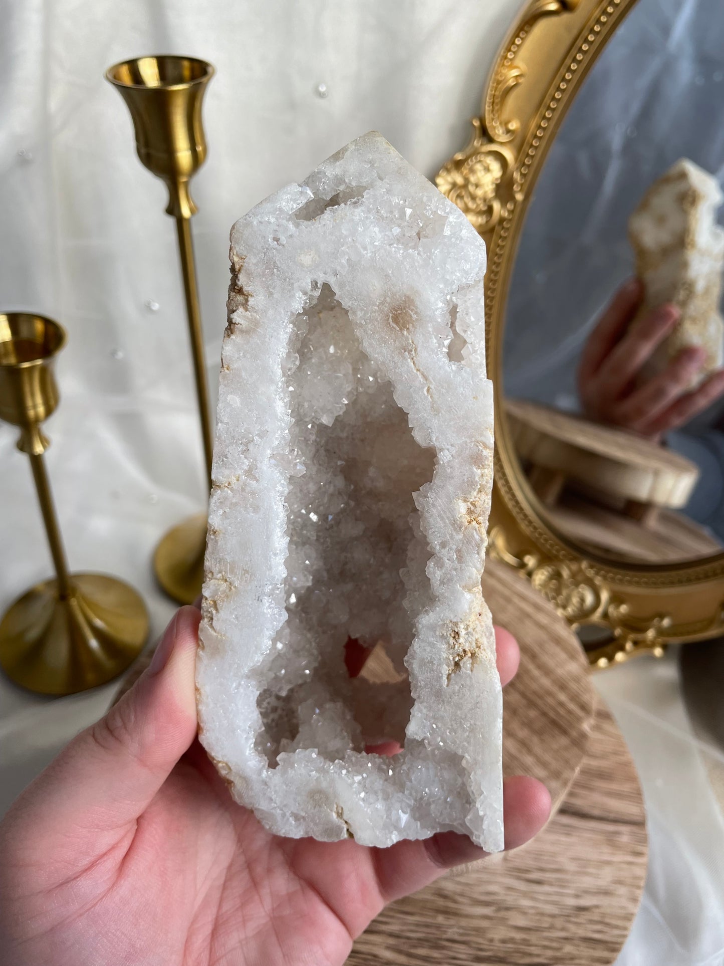 Druzy Quartz Tower