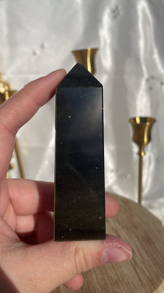 Gold Sheen Obsidian Tower