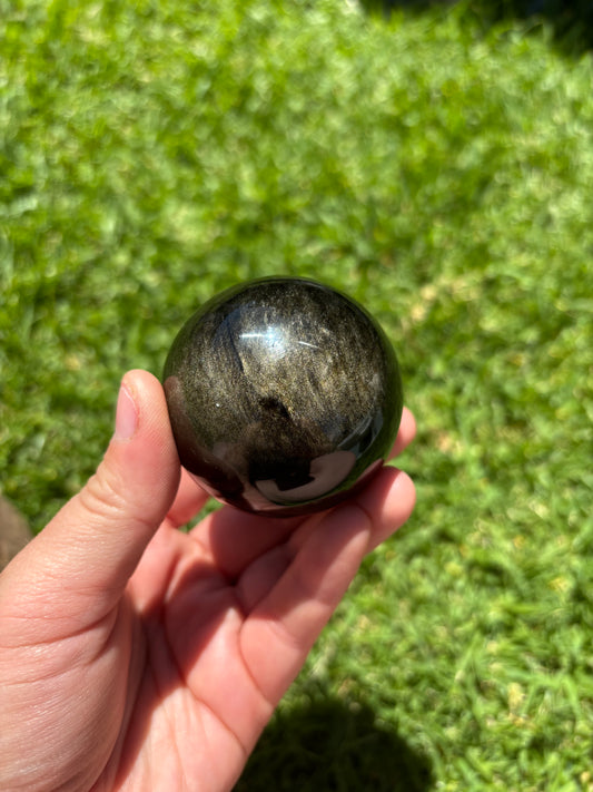 Gold Sheen Obsidian Sphere