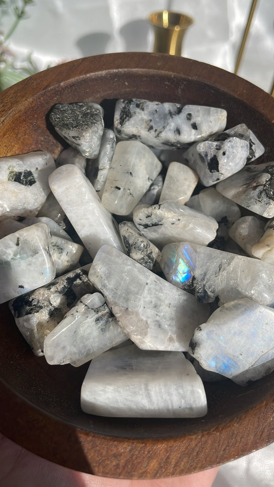 Rainbow Moonstone Pieces