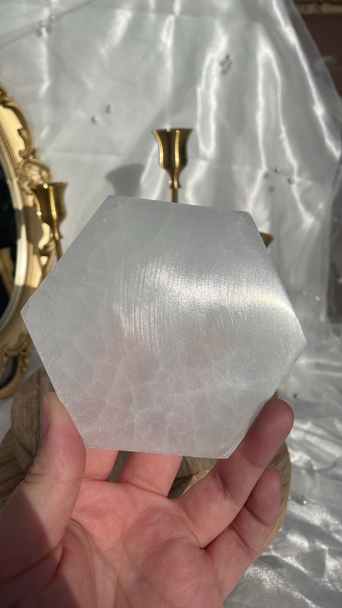 Selenite Hexagon Plates