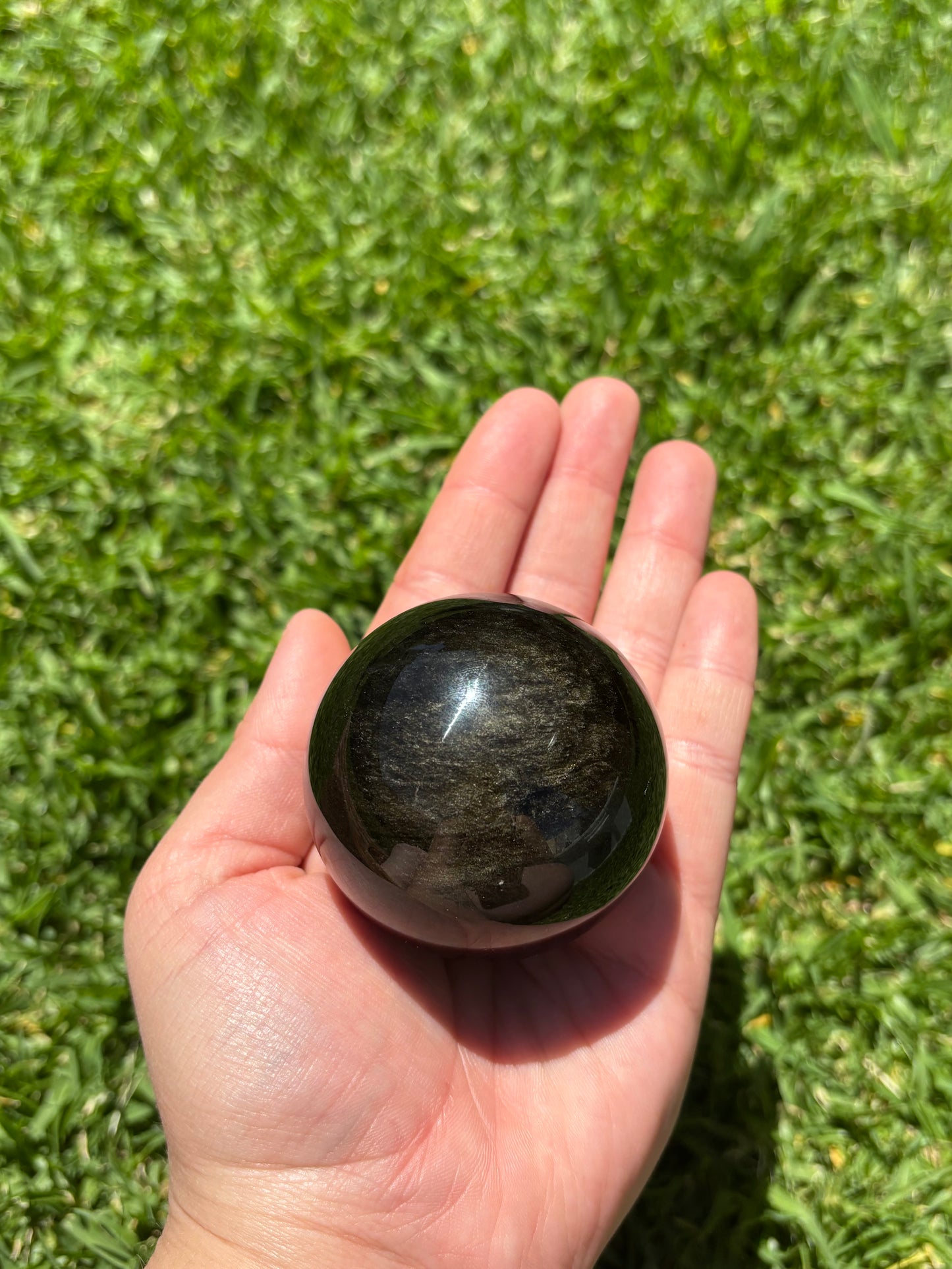 Gold Sheen Obsidian Sphere