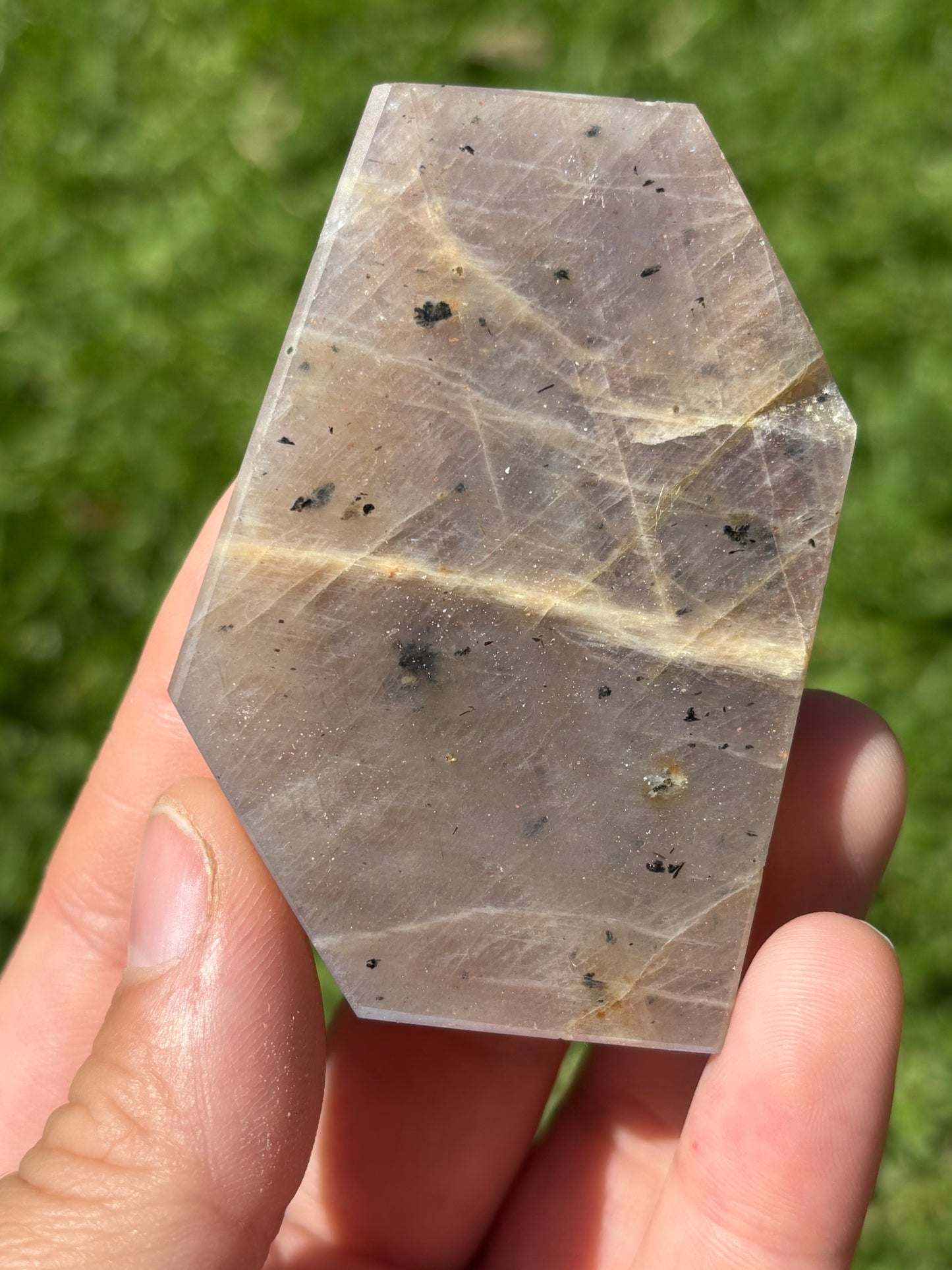 Moonstone Slice (has a slight chip)